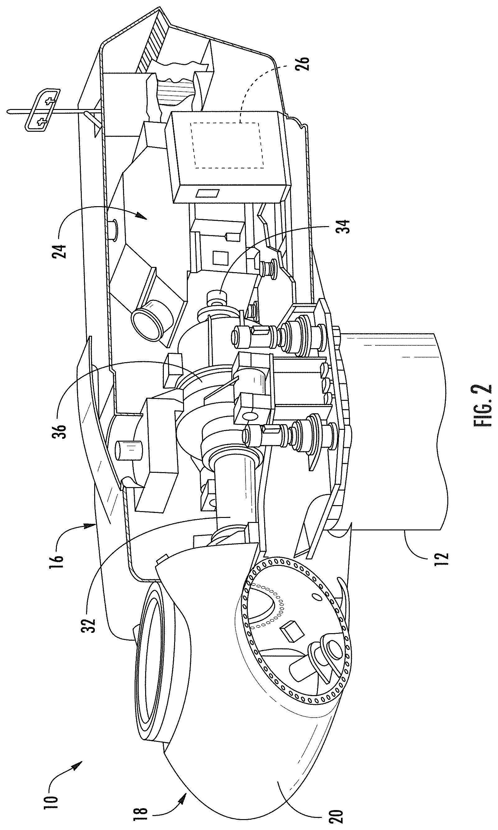 Patent US11773963 Figure 2 – Wind turbine gearbox carrier with integrated pin shafts and method of manufacturing same