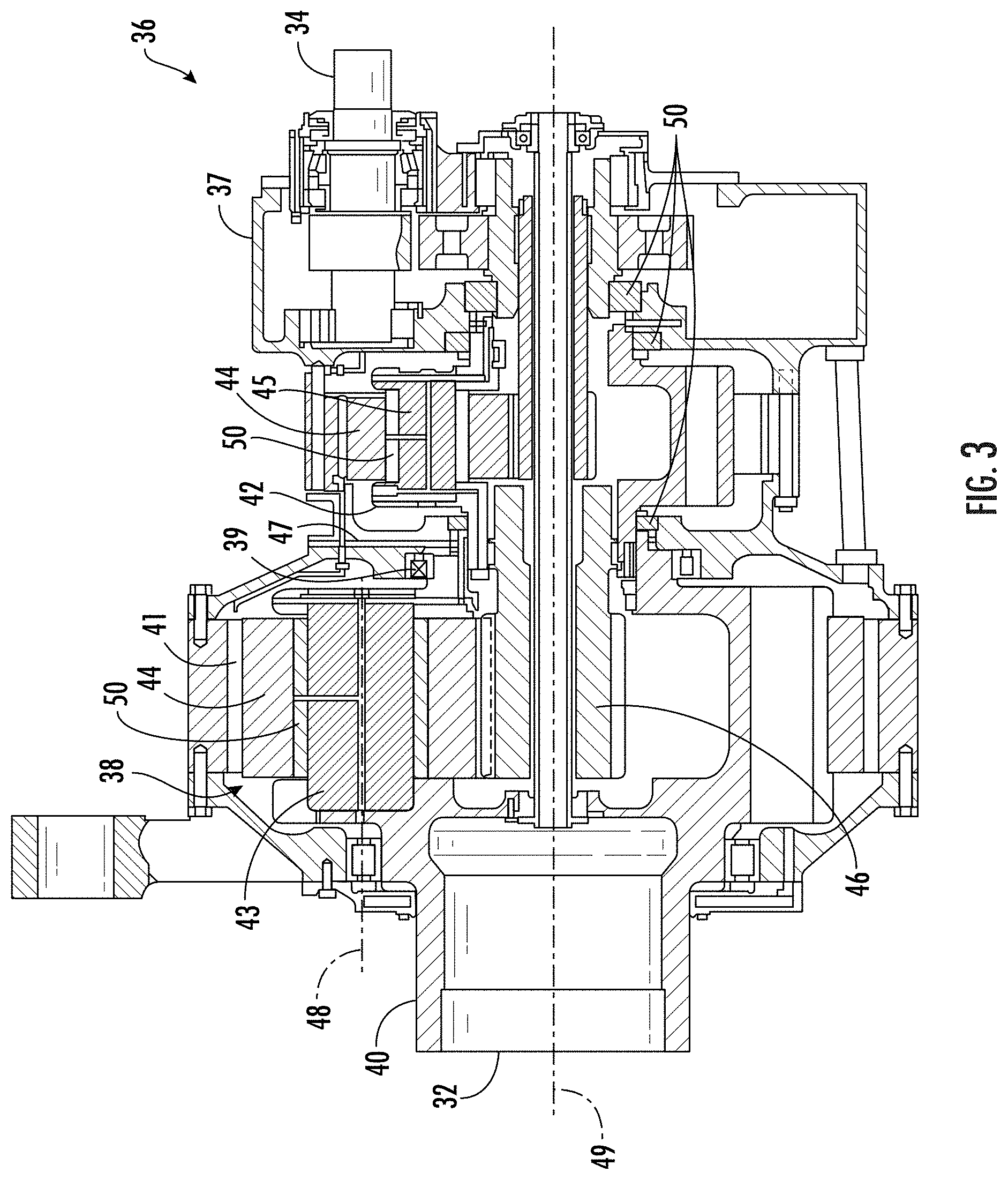Patent US11773963 Figure 3 – Wind turbine gearbox carrier with integrated pin shafts and method of manufacturing same