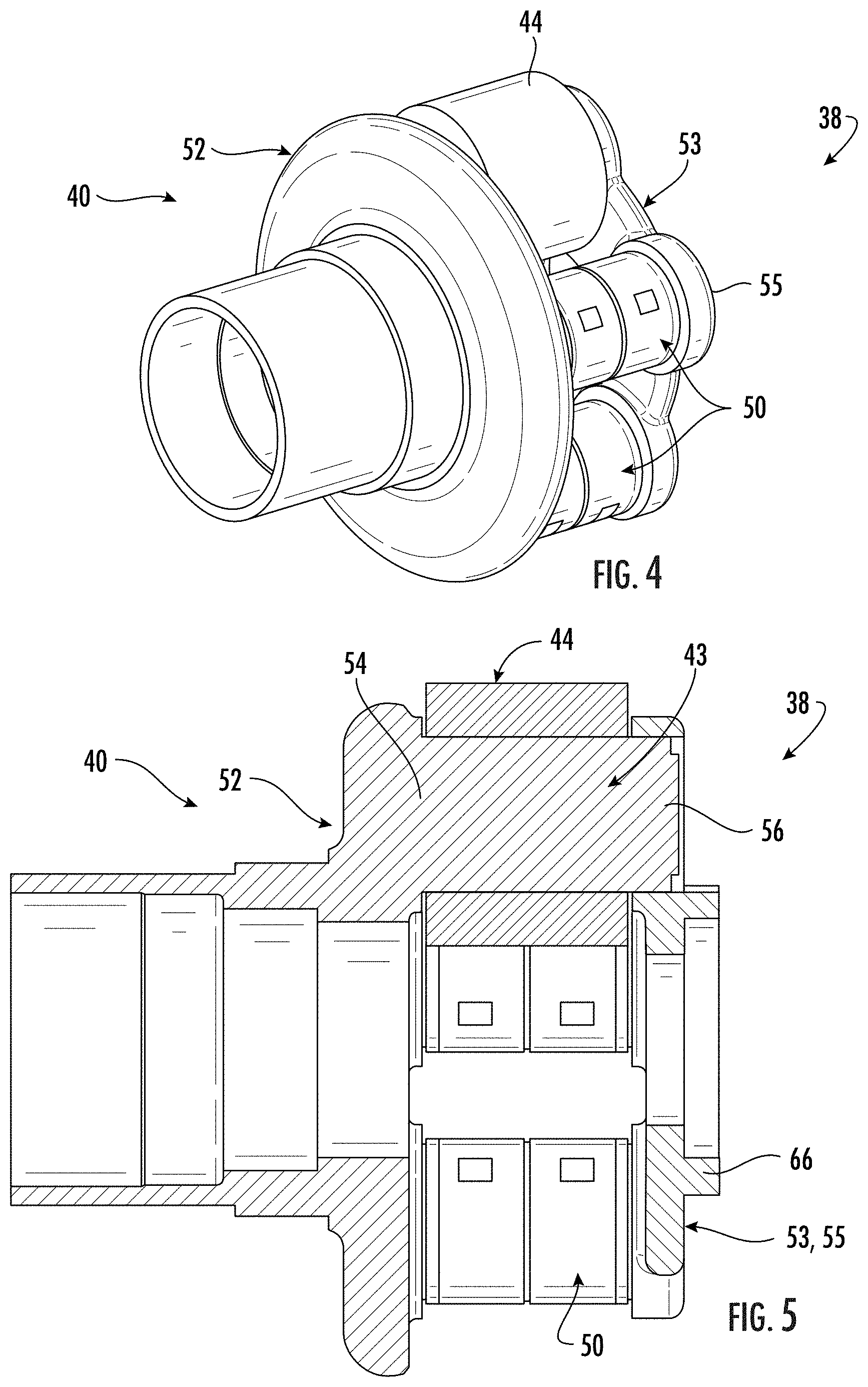Patent US11773963 Figure 4 – Wind turbine gearbox carrier with integrated pin shafts and method of manufacturing same