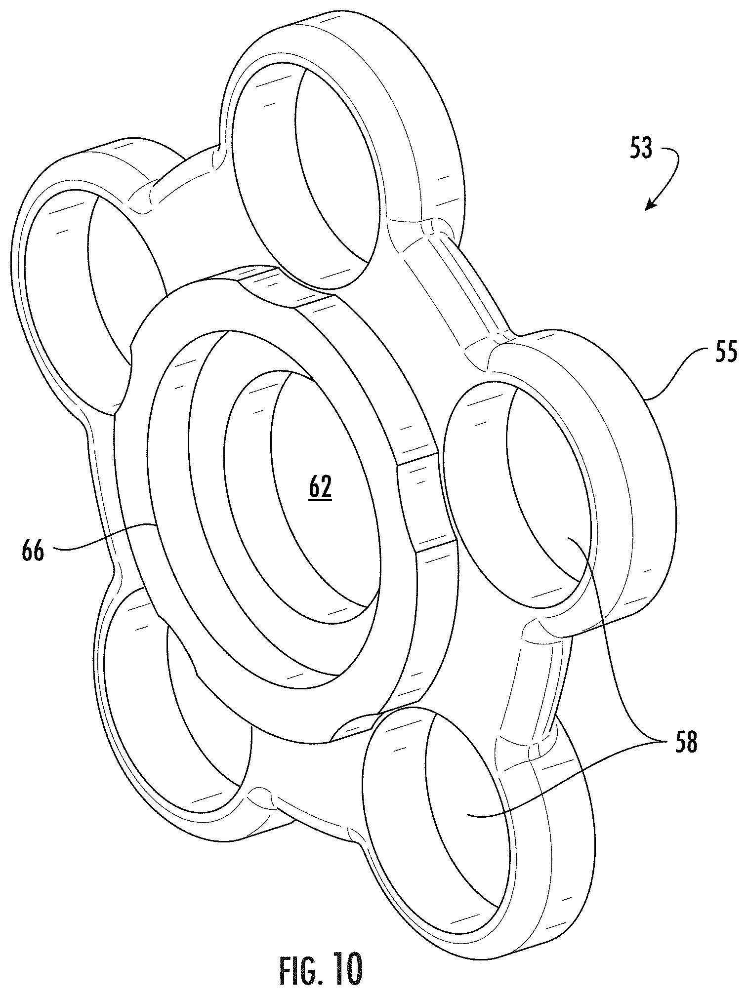 Patent US11773963 Figure 7 – Wind turbine gearbox carrier with integrated pin shafts and method of manufacturing same
