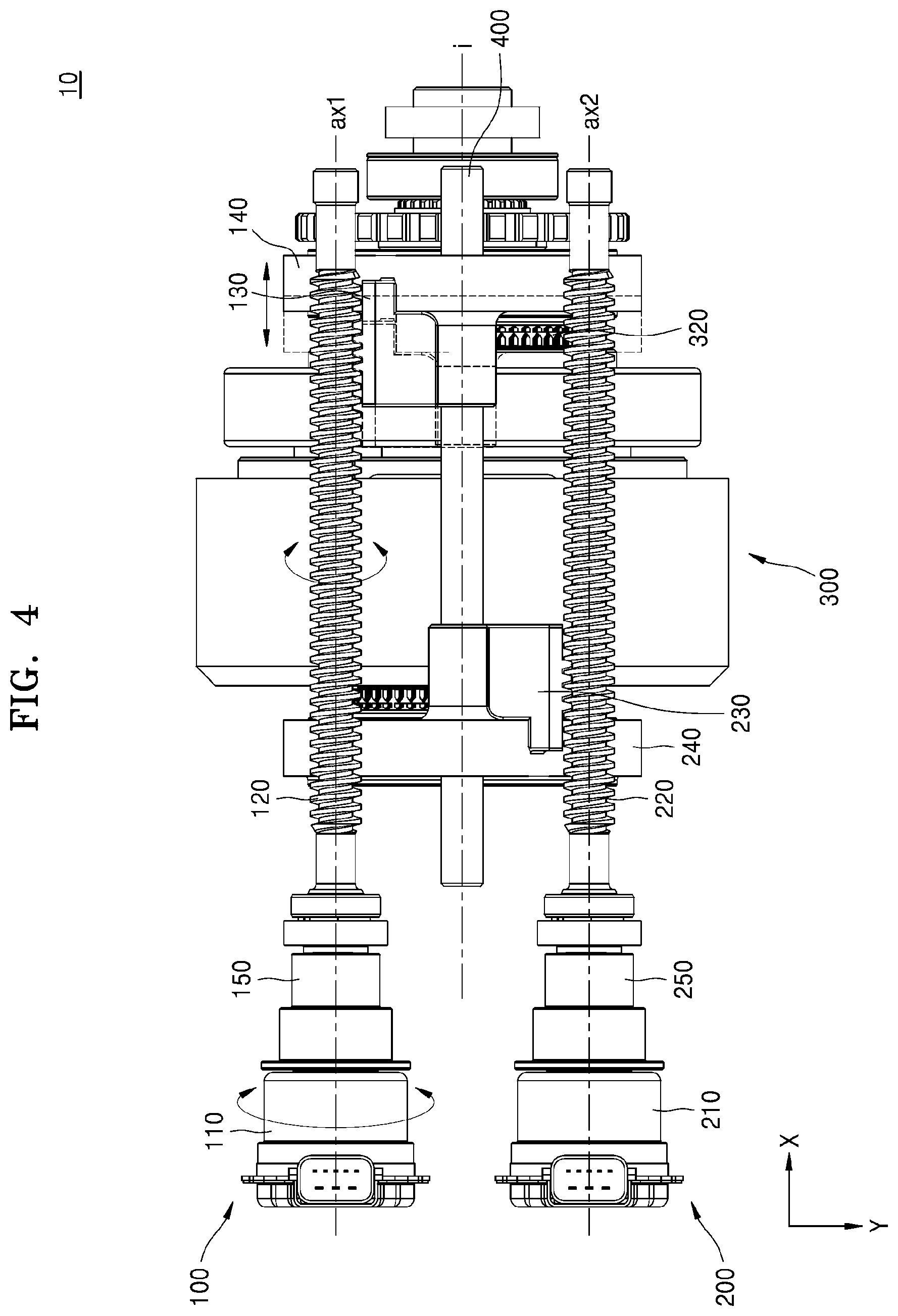 Patent US11773972 Figure 4 – Transmission apparatus for electric vehicle
