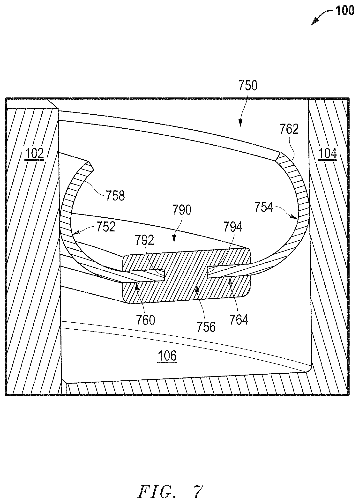 Patent US11773977 Figure 7 – Bimetallic seal