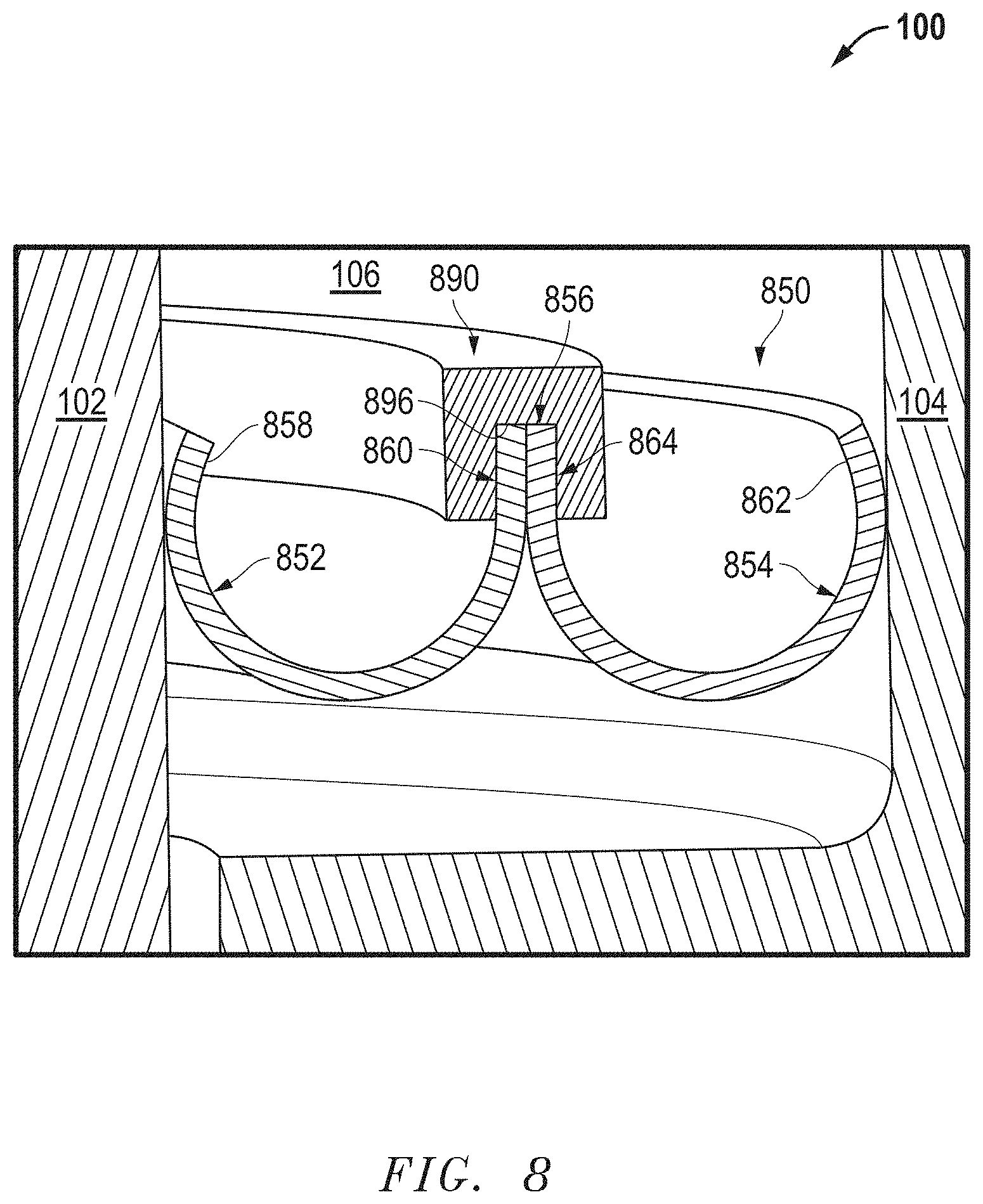 Patent US11773977 Figure 8 – Bimetallic seal