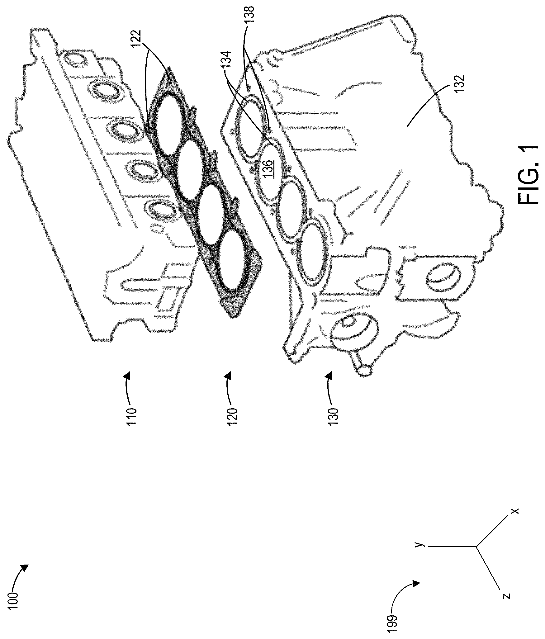 Patent US11773978 Figure 1 – Wire ring combustion seal for automotive engine