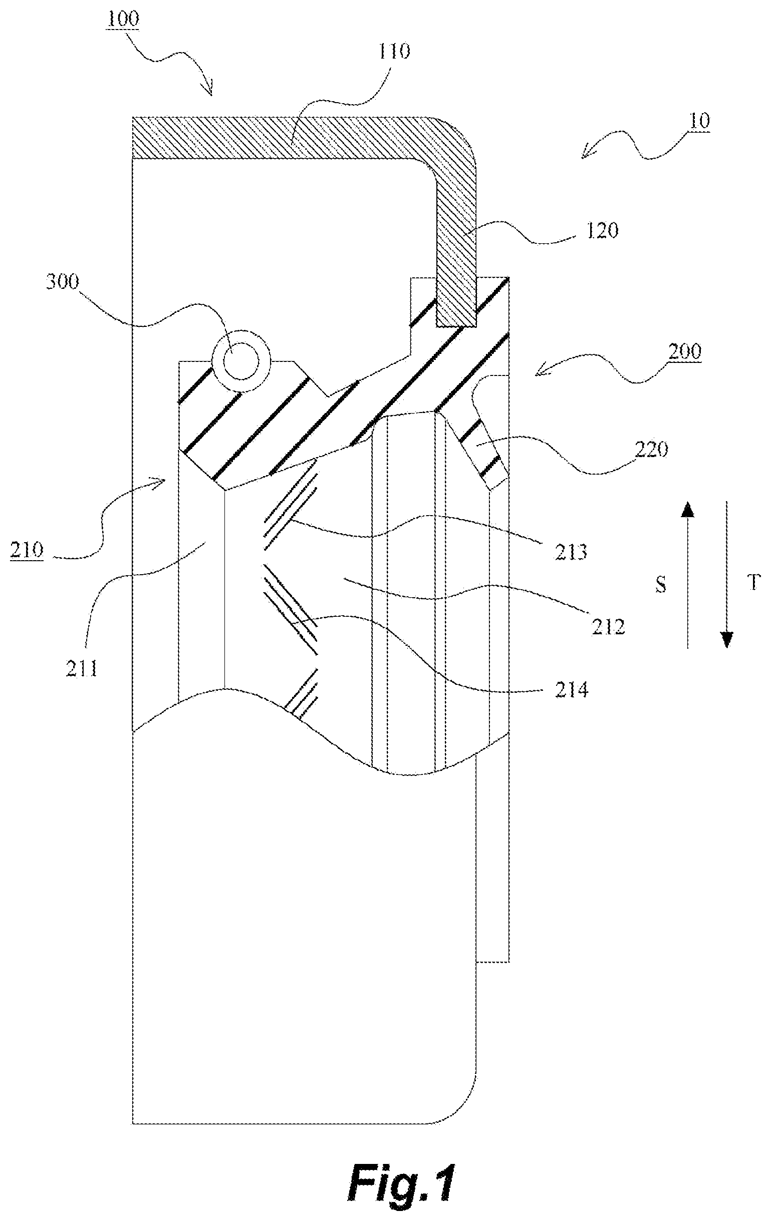 Patent US11773980 Figure 1 – Sealing device