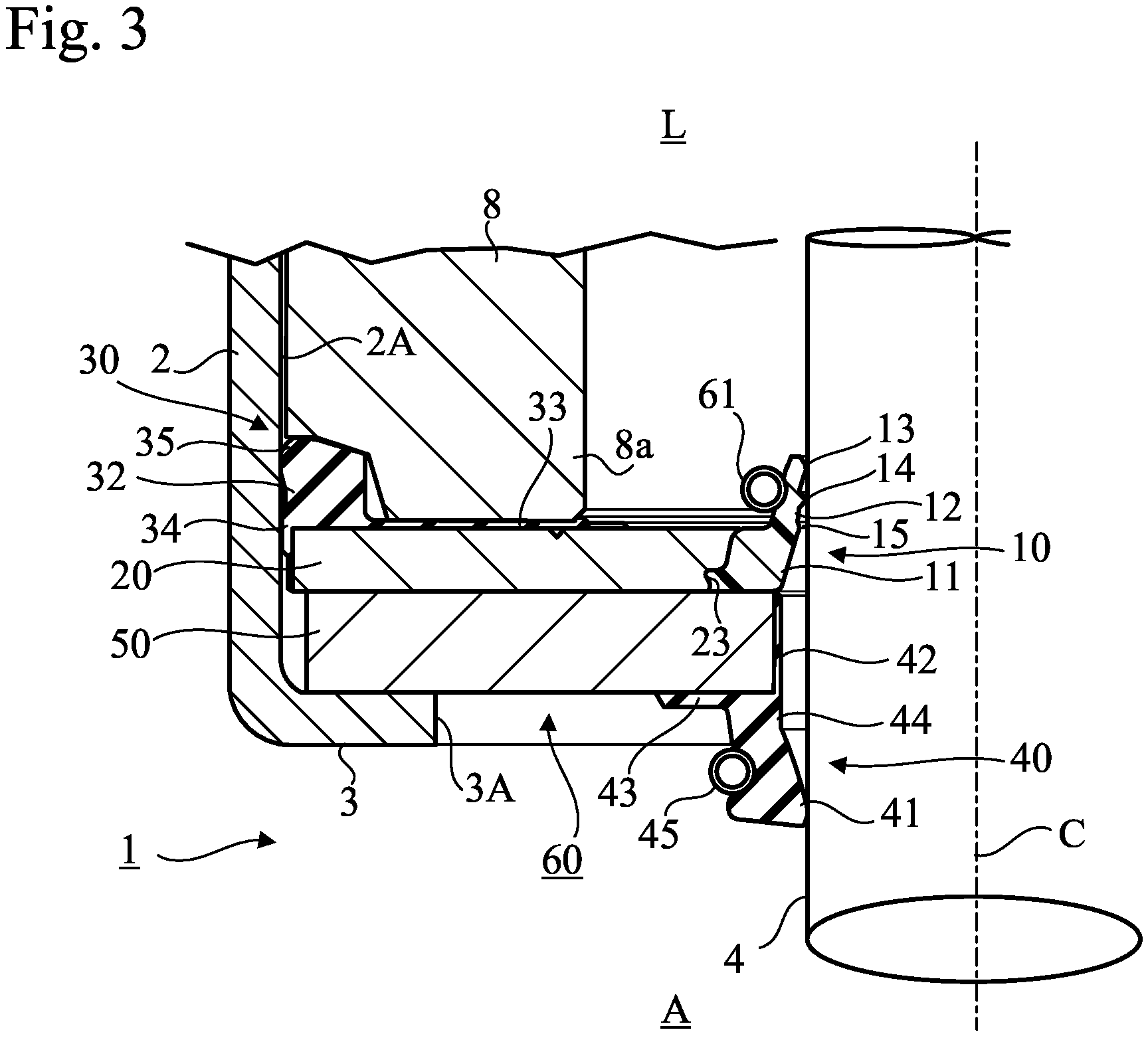 Patent US11773982 Figure 3 – Sealing device
