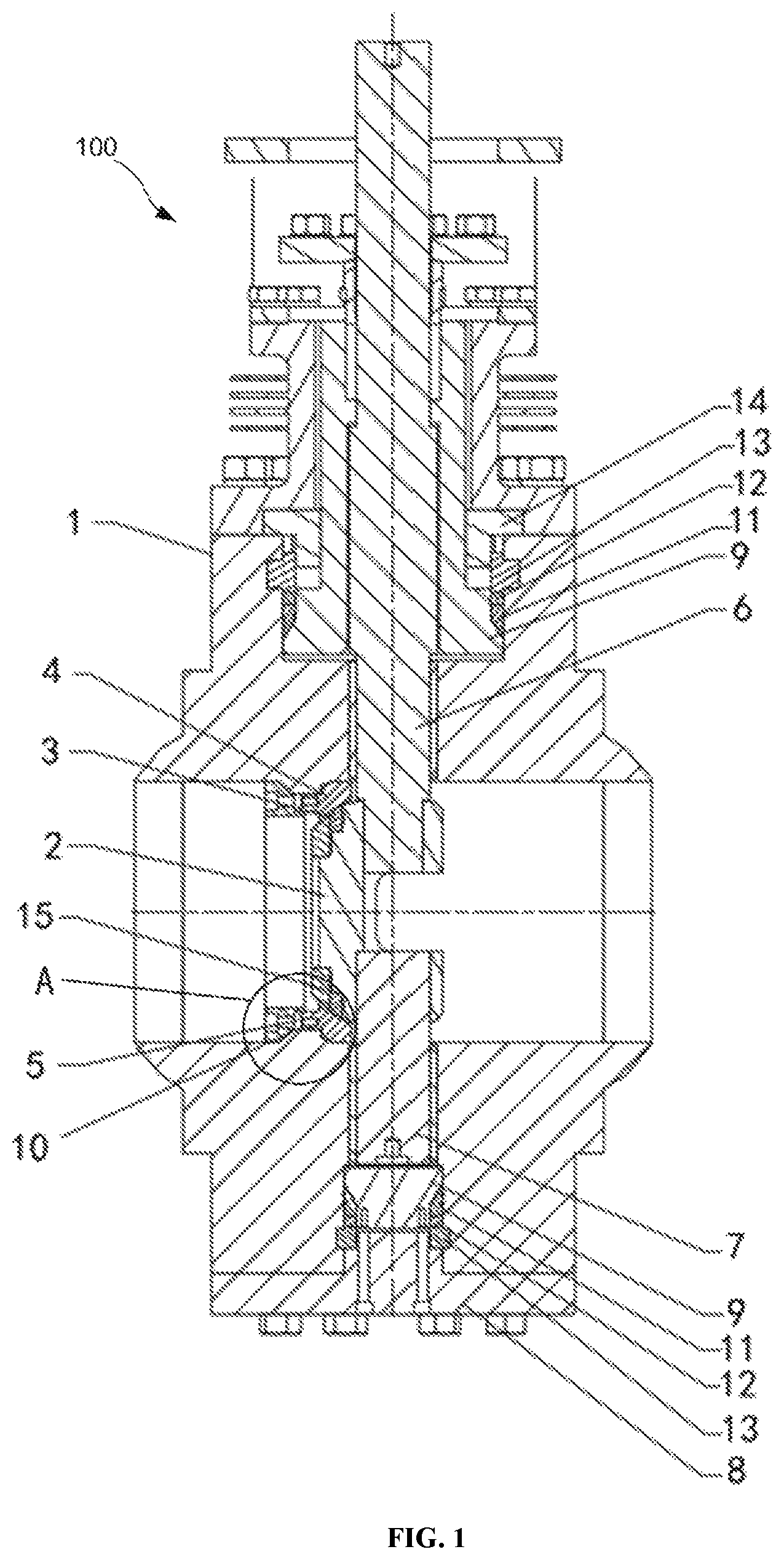 Patent US11773983 — High-pressure self-sealing butterfly valve — Figure 1