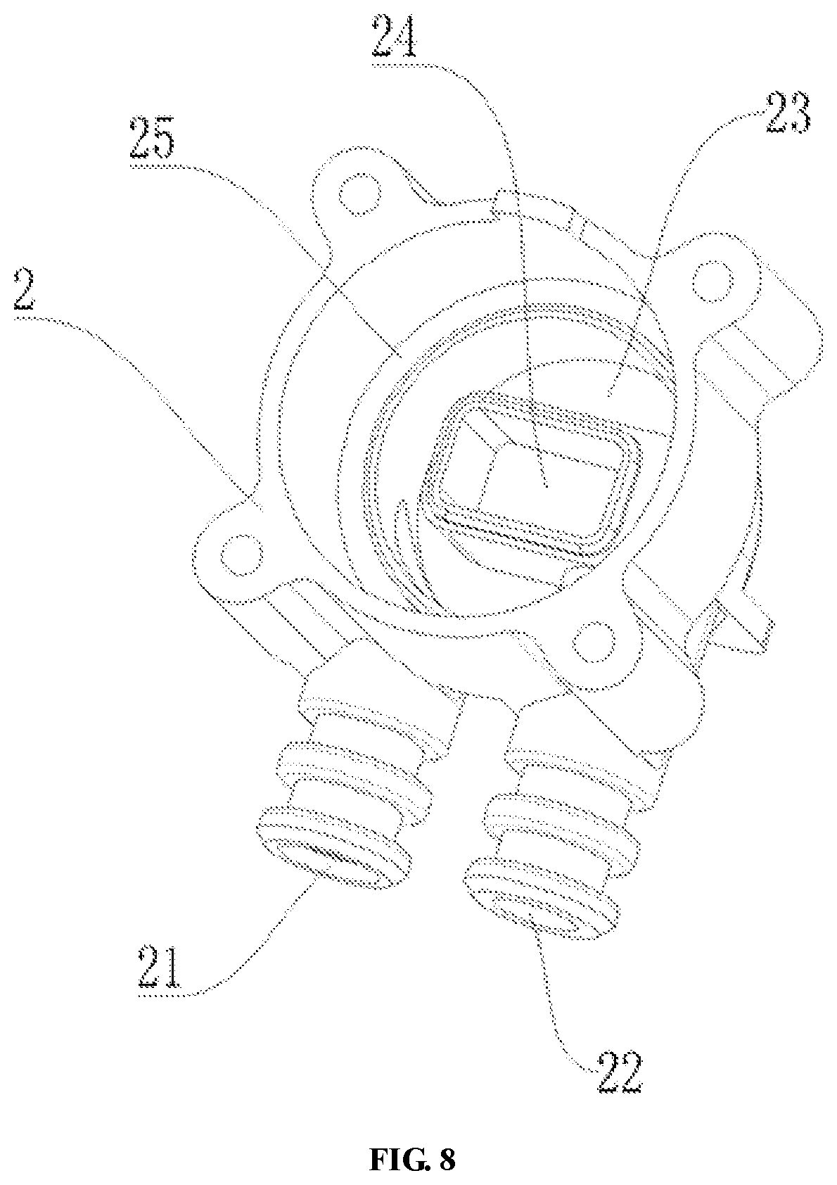 Patent US11773984 Figure 8 – Electrically operated water valve and application of electrically operated water valve on electric appliance