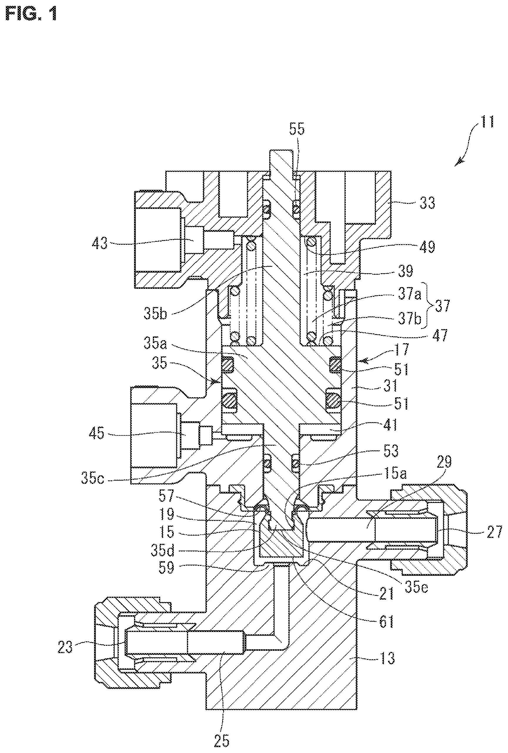 Patent US11773985 Figure 1 – Valve device