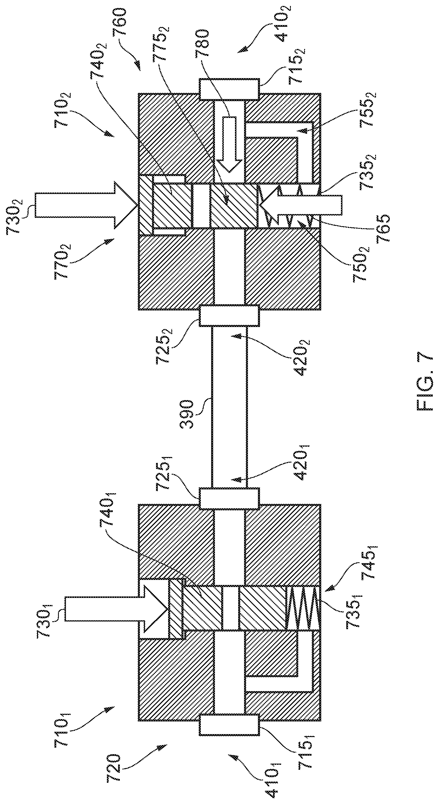 Patent US11773986 Figure 7 – Selective connection of annular regions