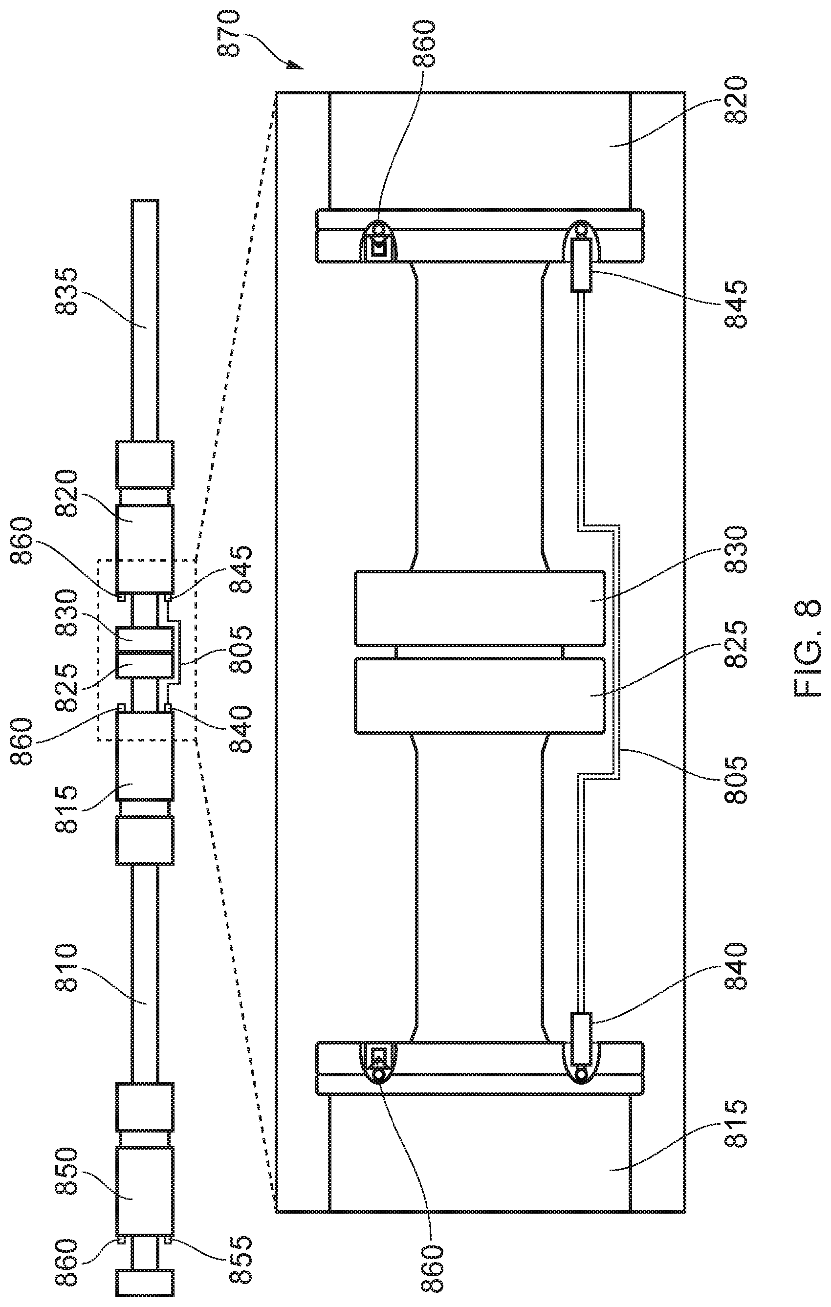 Patent US11773986 Figure 8 – Selective connection of annular regions