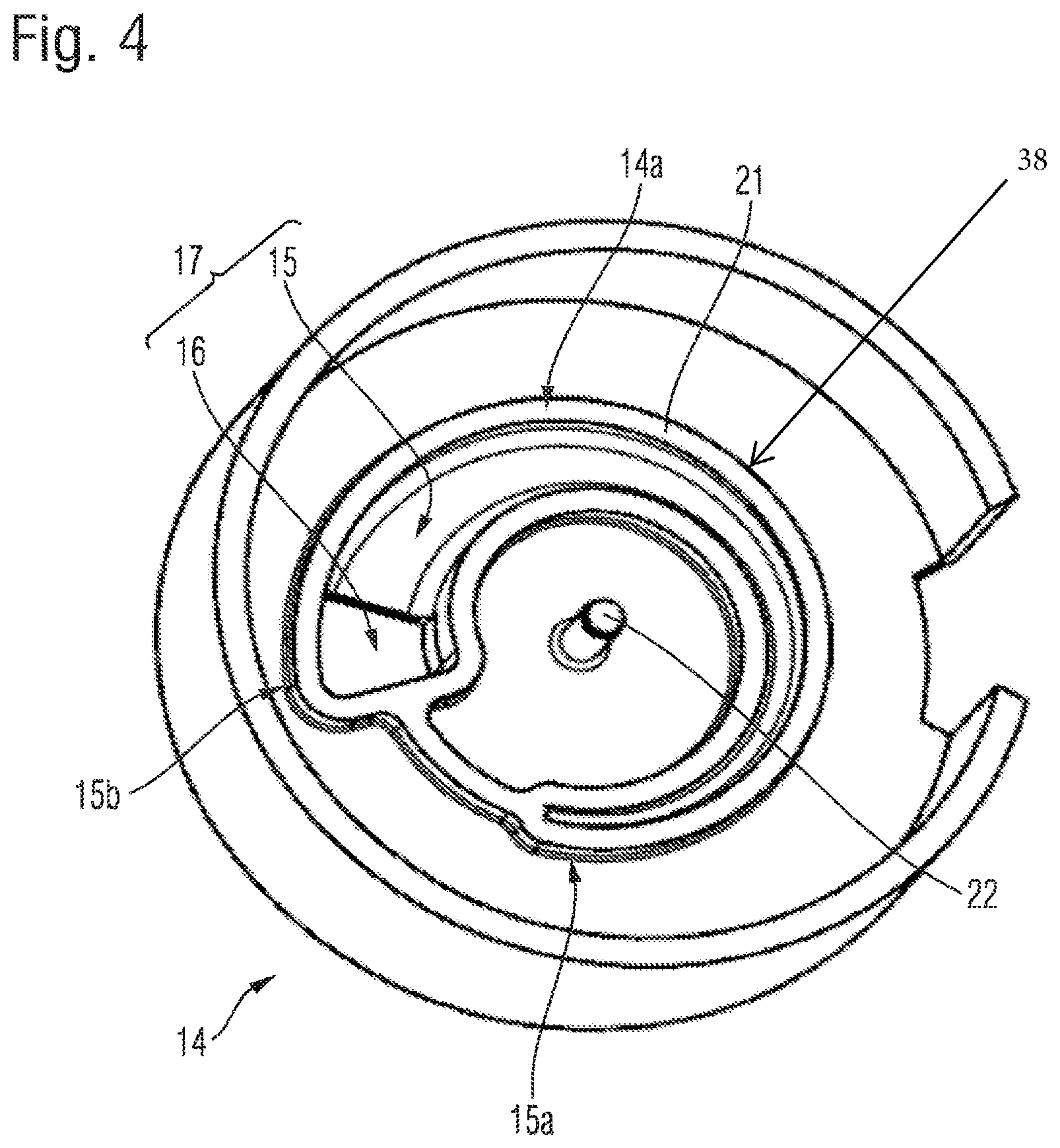 Patent US11773987 Figure 4 – Flow modulator for a fluid