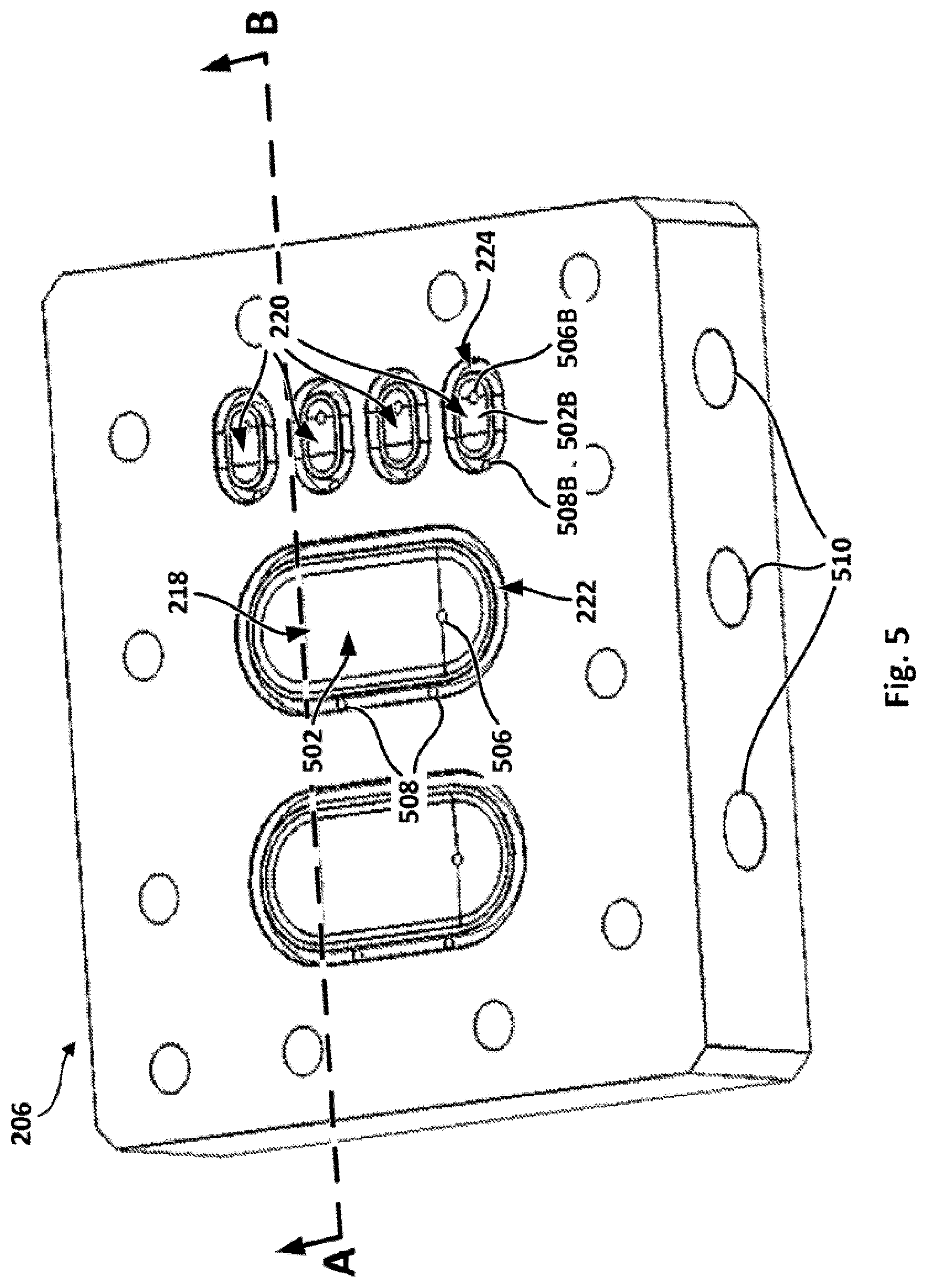 Patent US11773989 Figure 5 – High-flow fluid valve block