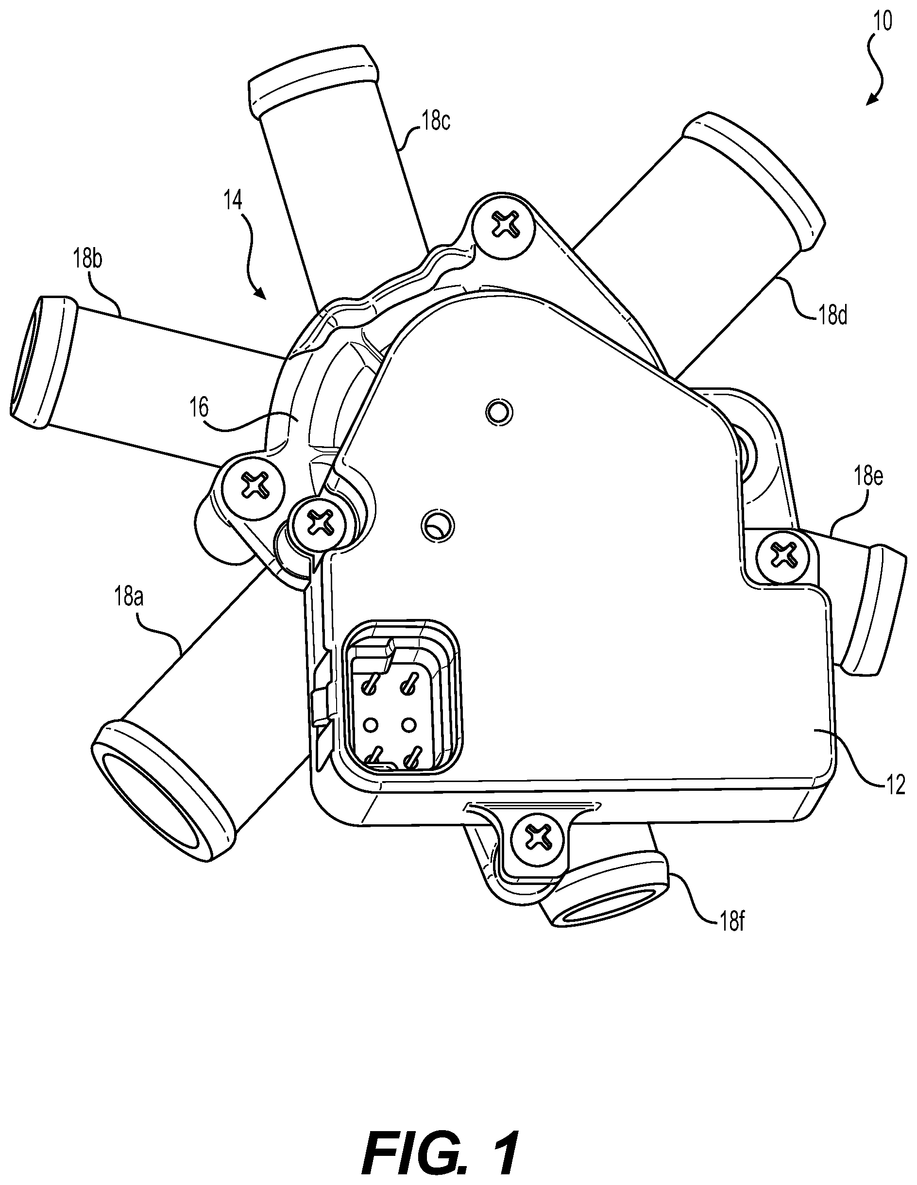 Patent US11773990 Figure 1 – Multi-port multi-mode valve