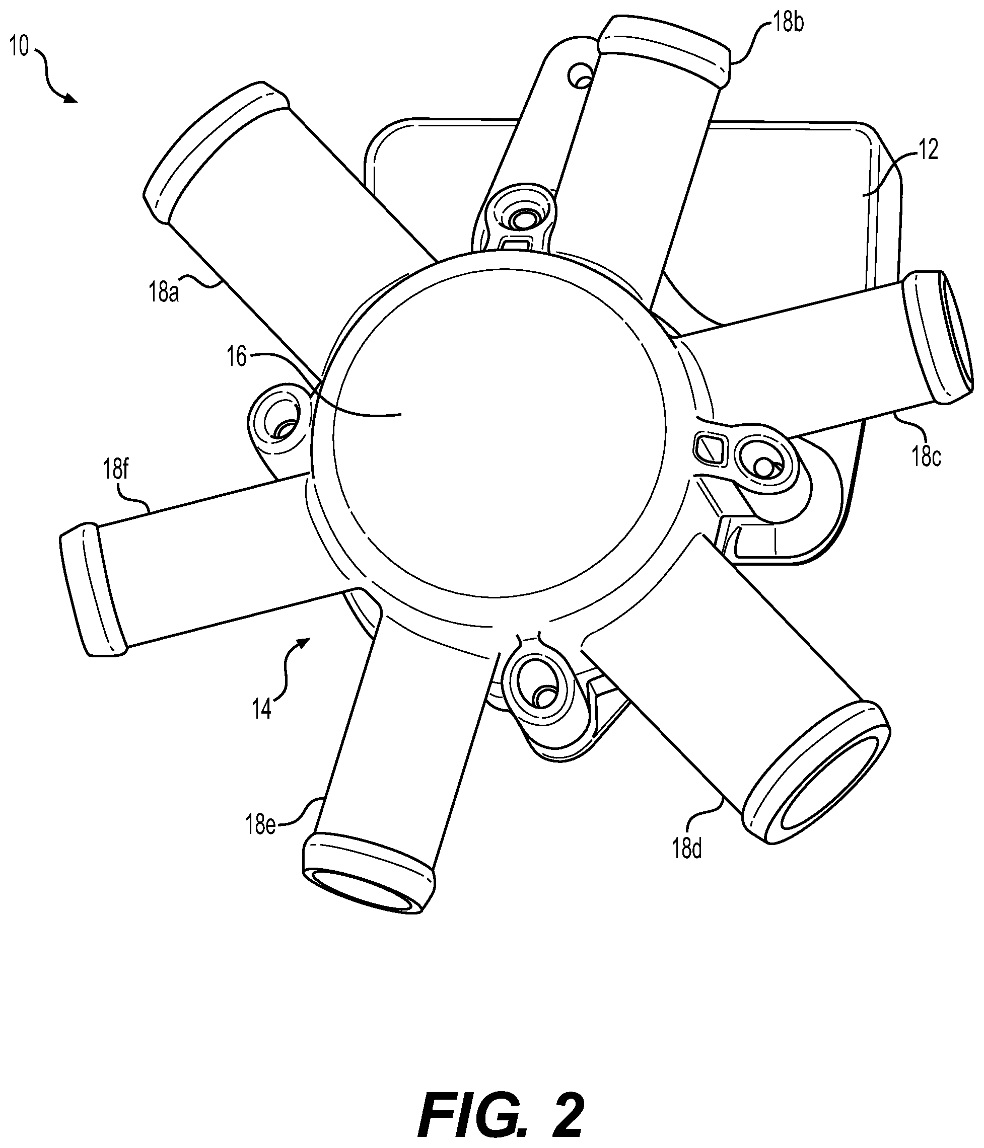 Patent US11773990 Figure 2 – Multi-port multi-mode valve