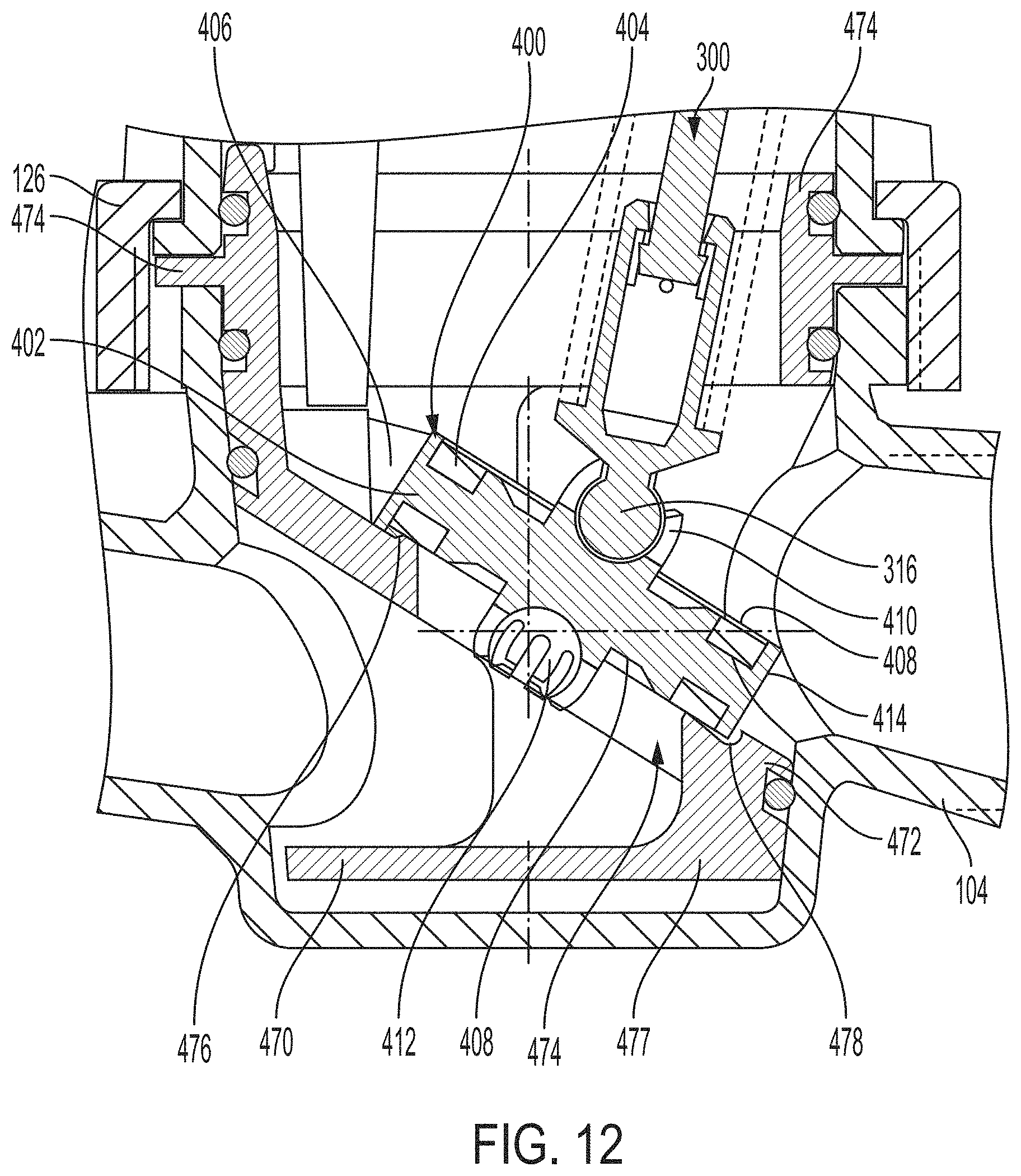 Patent US11773992 Figure 7 – Backflow prevention assembly with a linkage