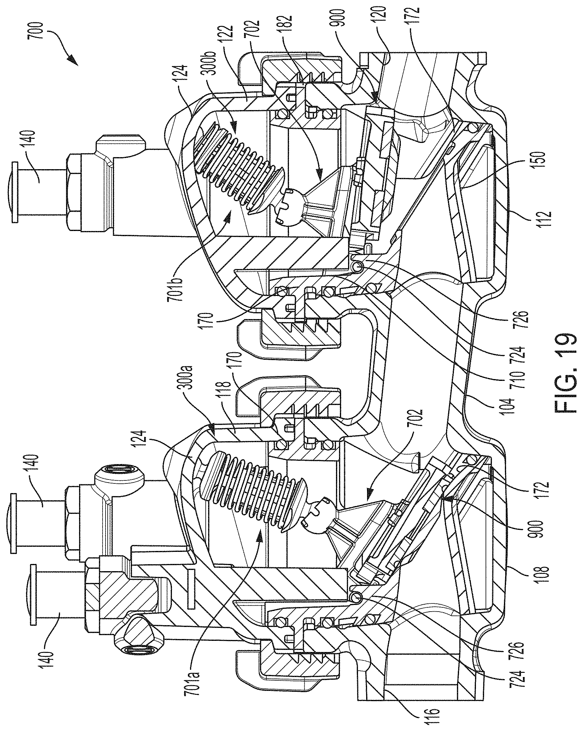 Patent US11773992 Figure 14 – Backflow prevention assembly with a linkage
