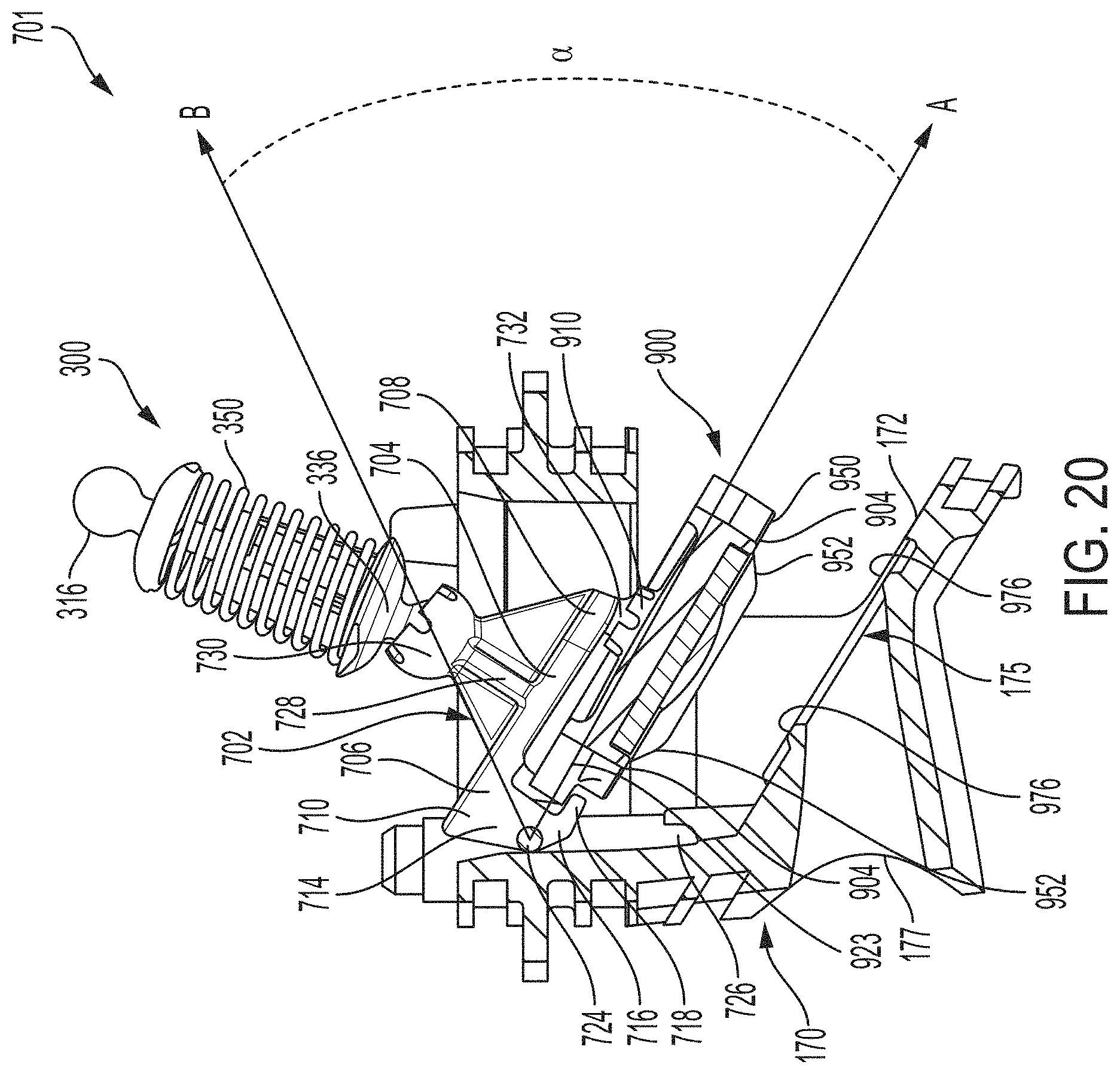 Patent US11773992 Figure 15 – Backflow prevention assembly with a linkage