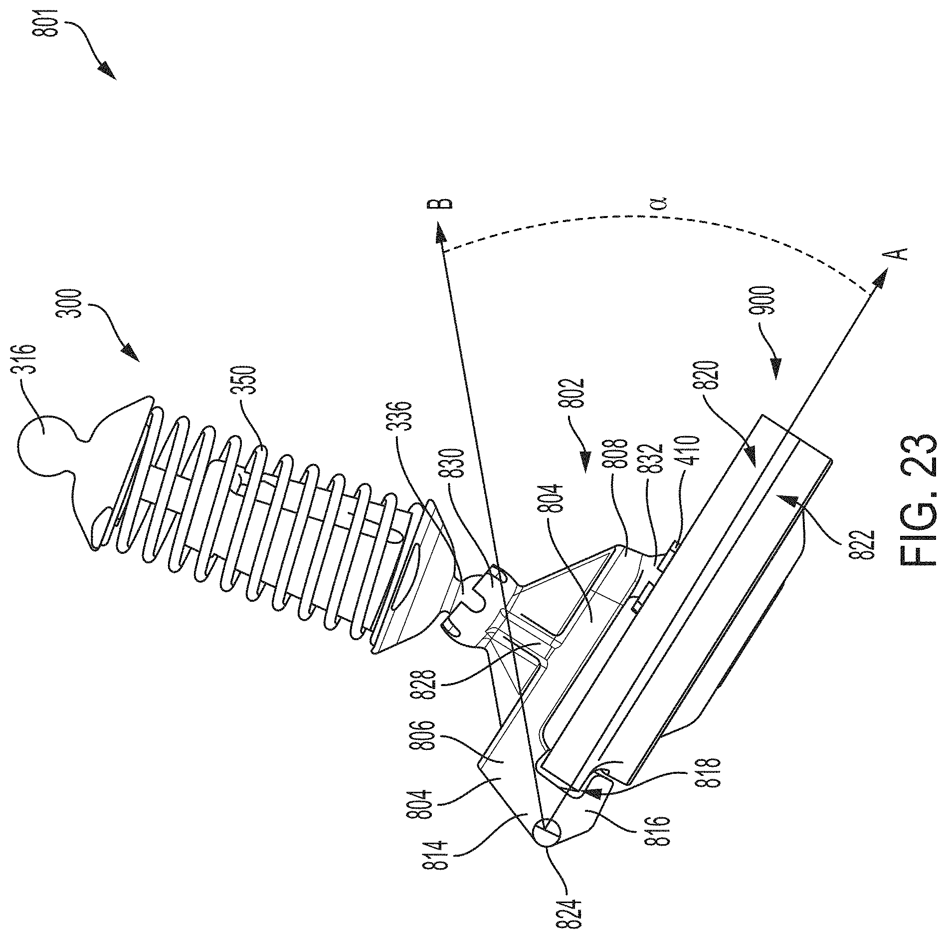 Patent US11773992 Figure 18 – Backflow prevention assembly with a linkage