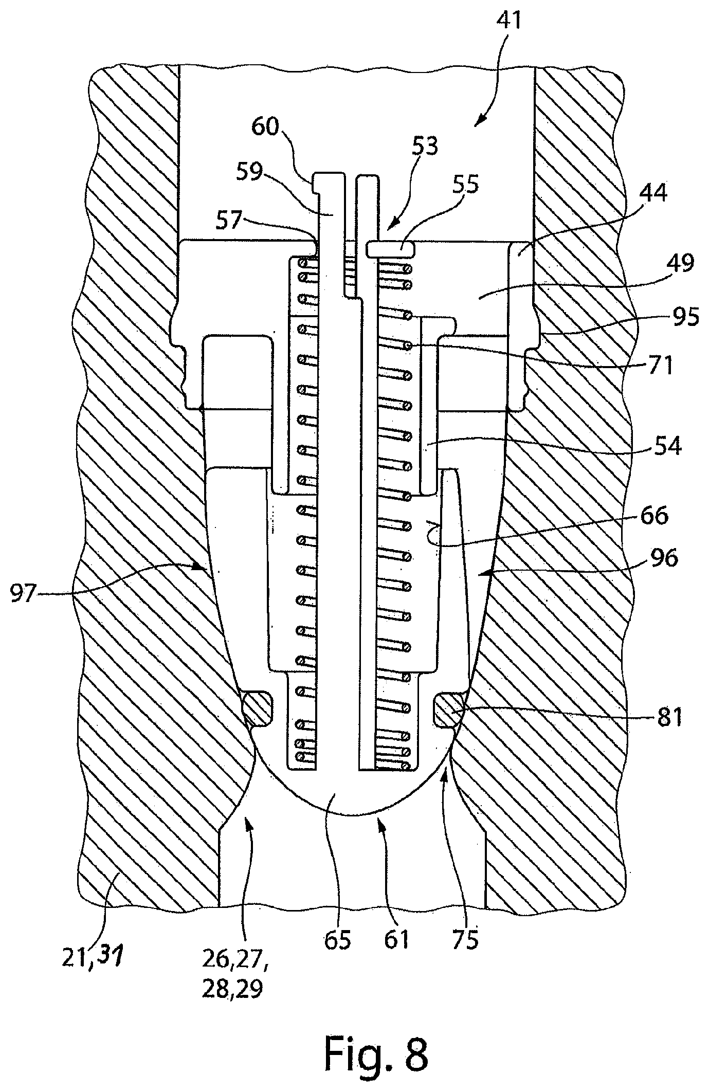 Patent US11773993 Figure 6 – Non-return valve, in particular for a refrigeration or heat circuit