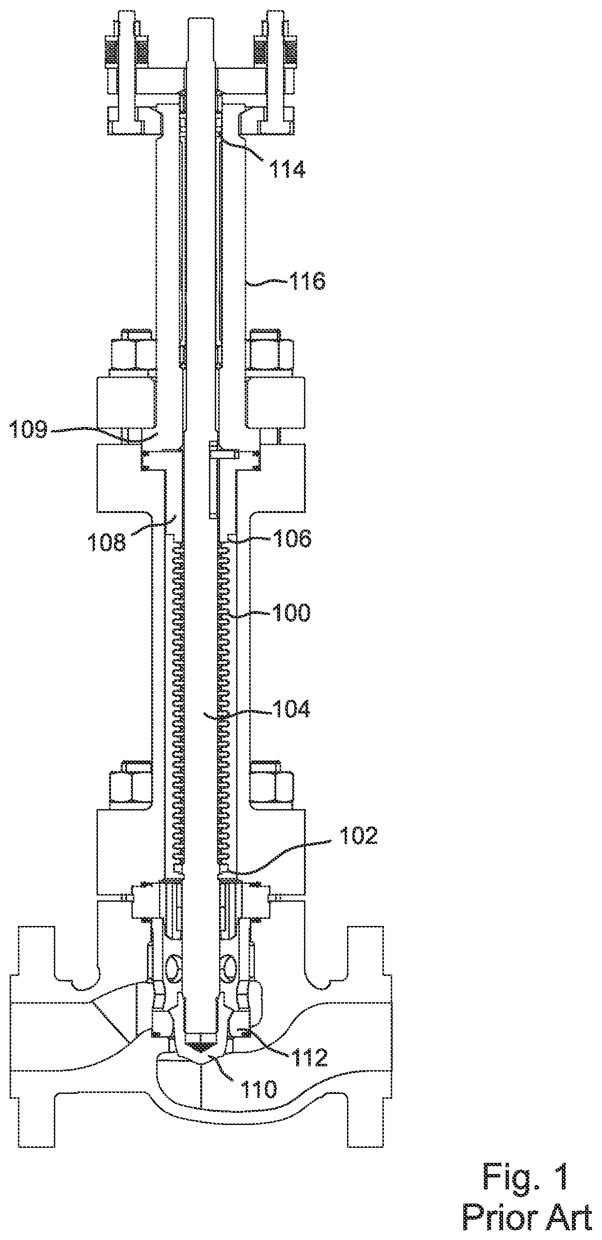 Patent US11774004 Figure 1 – Pressurized dual packing seal valve