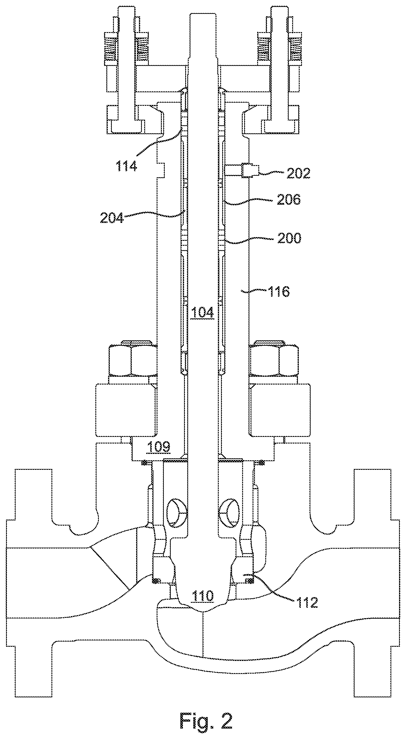 Patent US11774004 Figure 2 – Pressurized dual packing seal valve