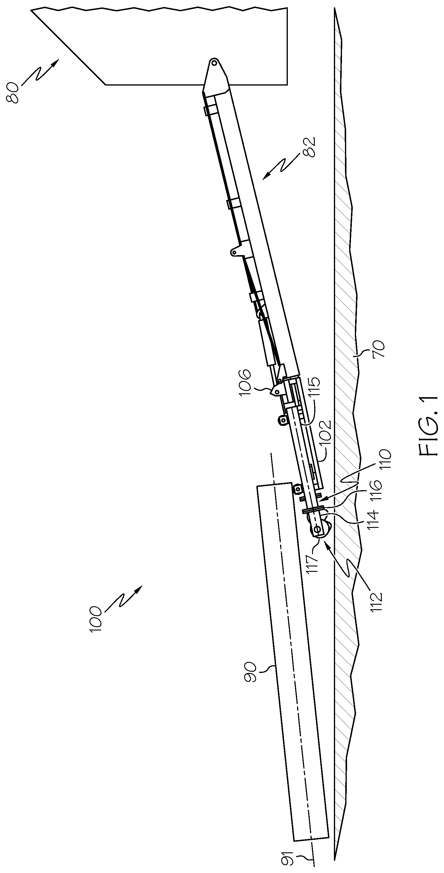 Patent US11774005 Figure 1 – Loading devices and methods of loading pipe fusion machines