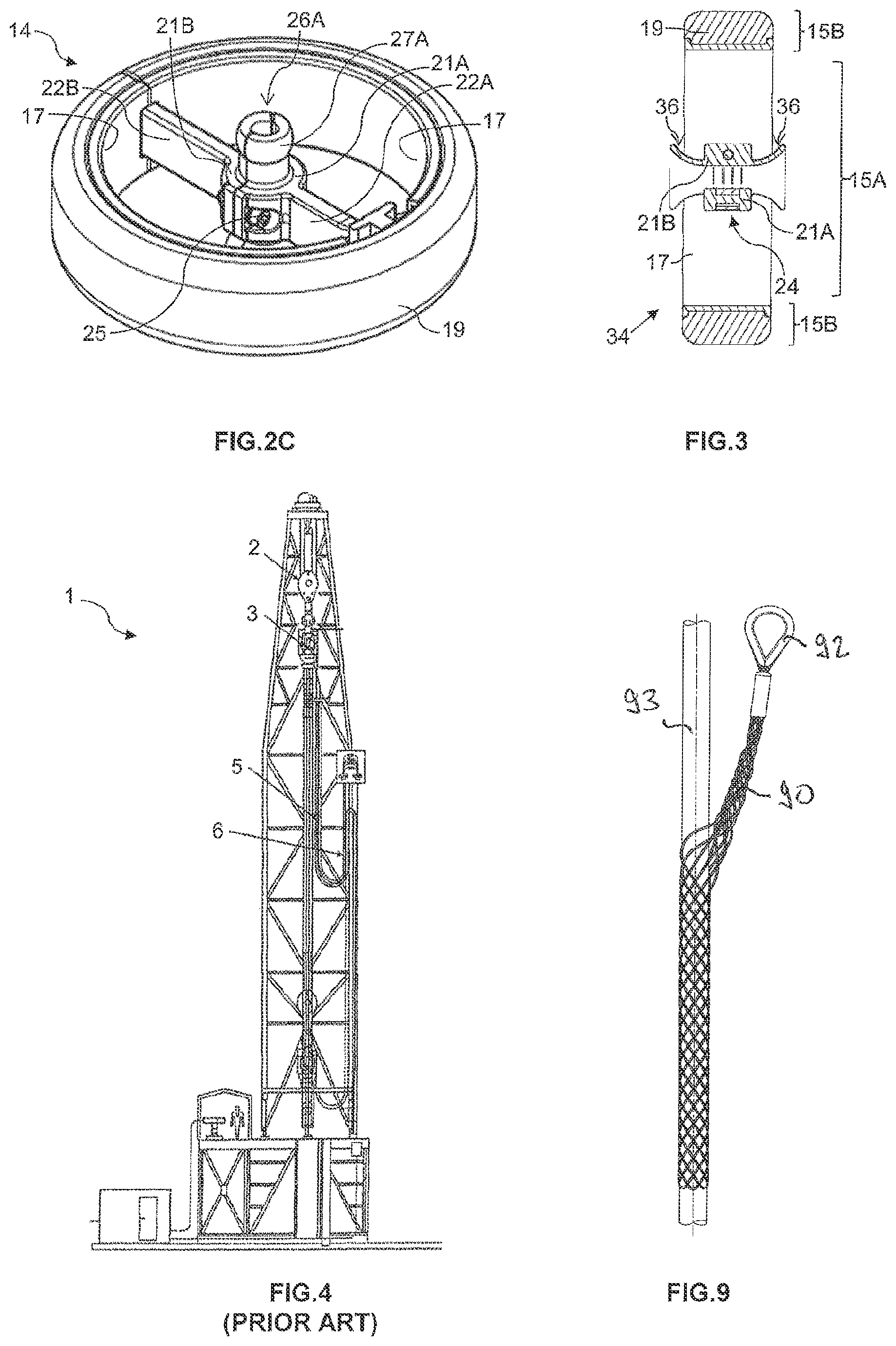 Patent US11774006 Figure 2 – Line guiding device for hanging applications, particularly as a service loop for a drilling rig