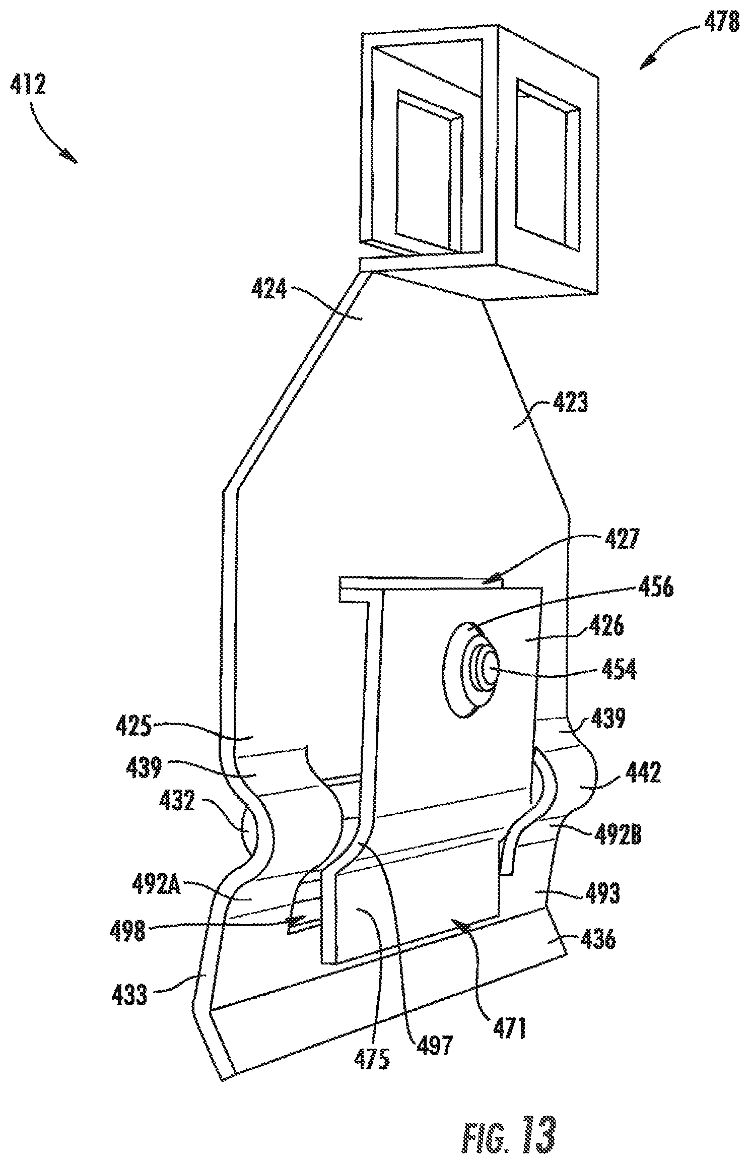 Patent US11774007 Figure 11 – Snap to grid bracket for a sprinkler support assembly