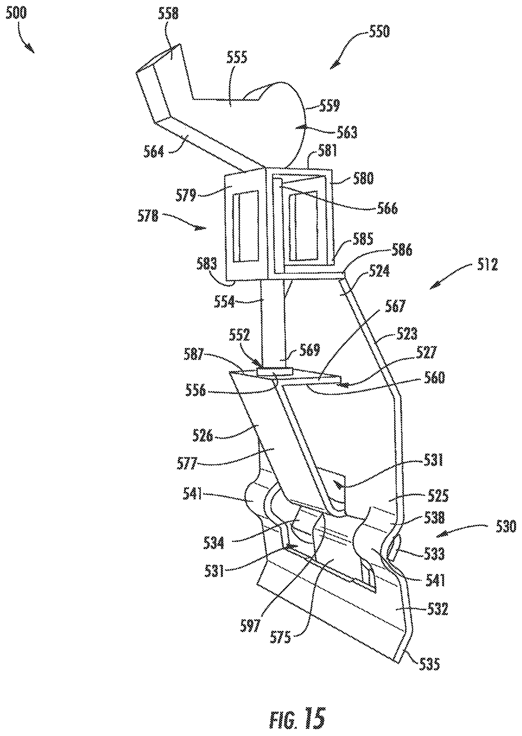 Patent US11774007 Figure 13 – Snap to grid bracket for a sprinkler support assembly