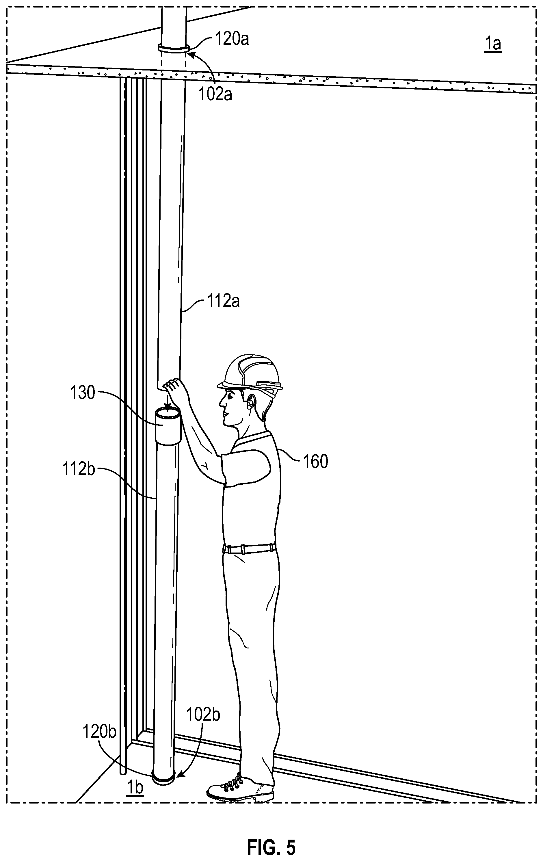 Patent US11774008 Figure 5 – Riser ring system and method of use