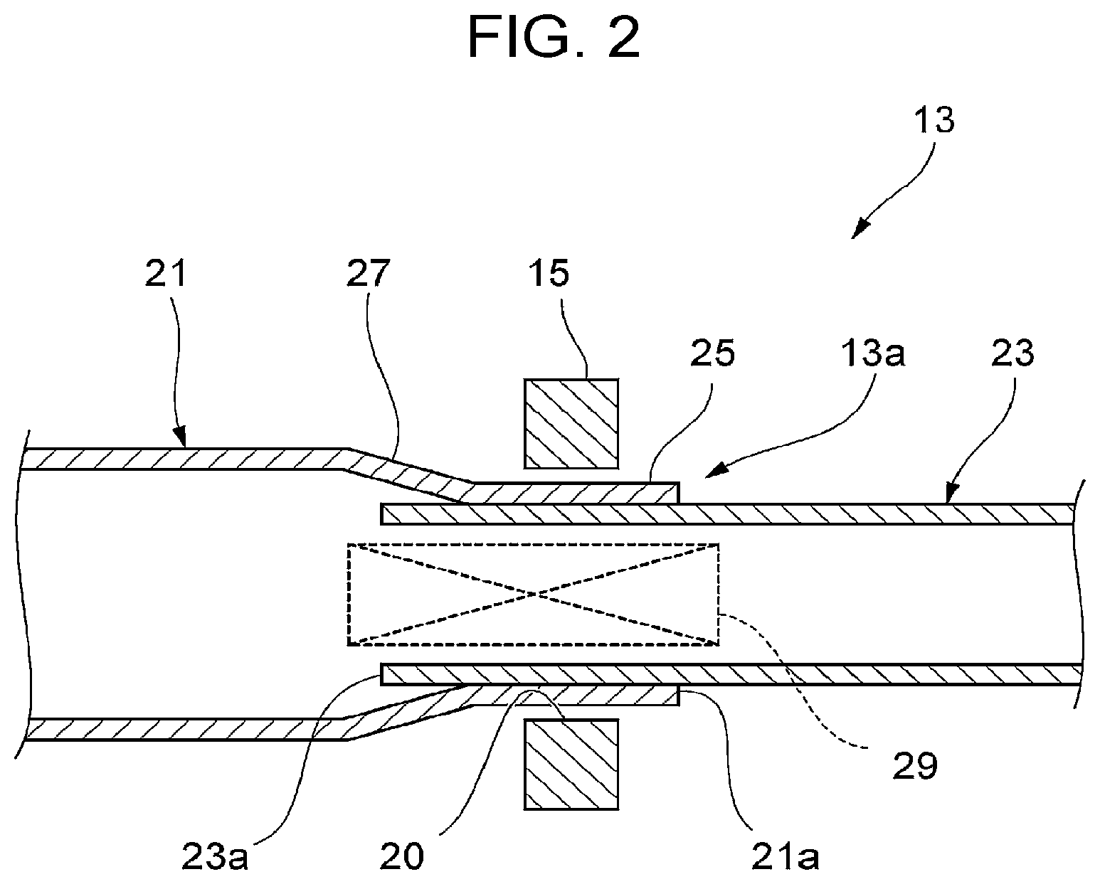 Patent US11774013 Figure 2 – Stepped pipe member and stepped pipe member production method