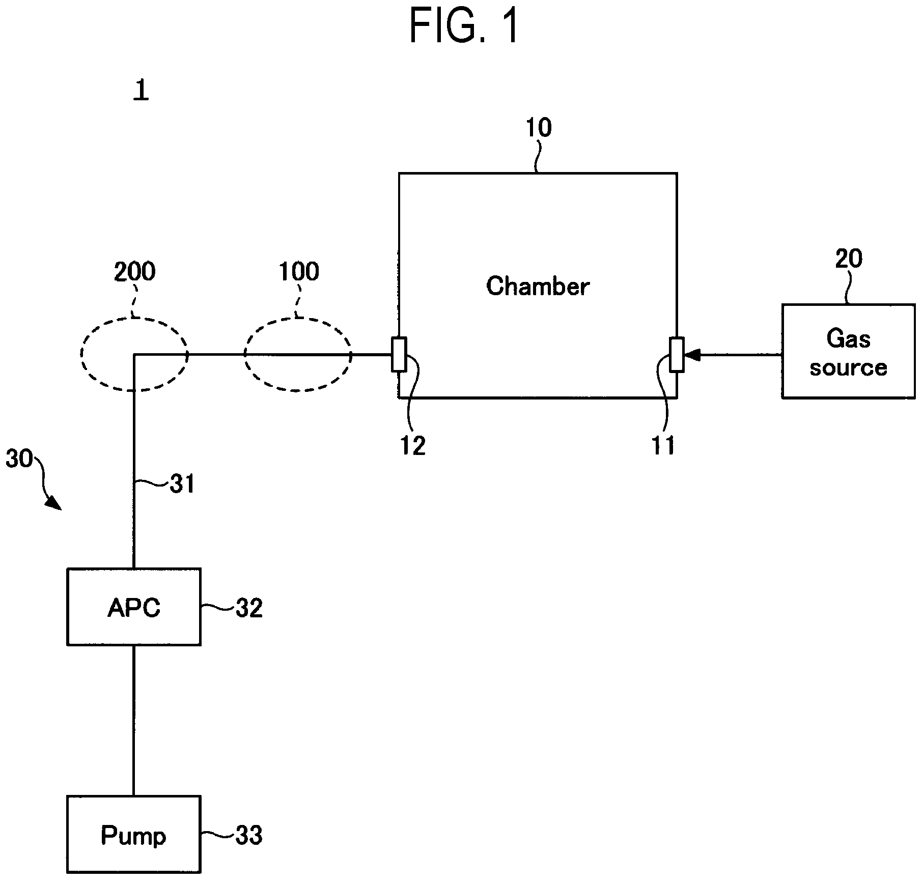 Patent US11774017 Figure 1 – Pipe connection structure and processing apparatus