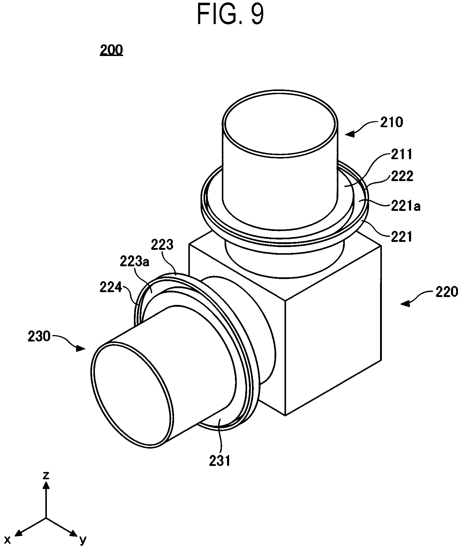Patent US11774017 Figure 9 – Pipe connection structure and processing apparatus