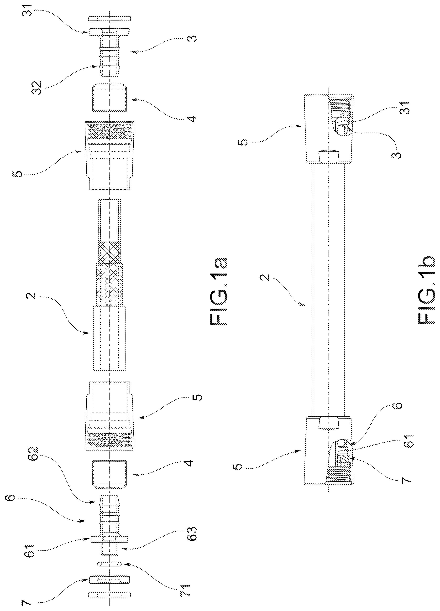 Patent US11774019 Figure 1 – Connection system for distributing water