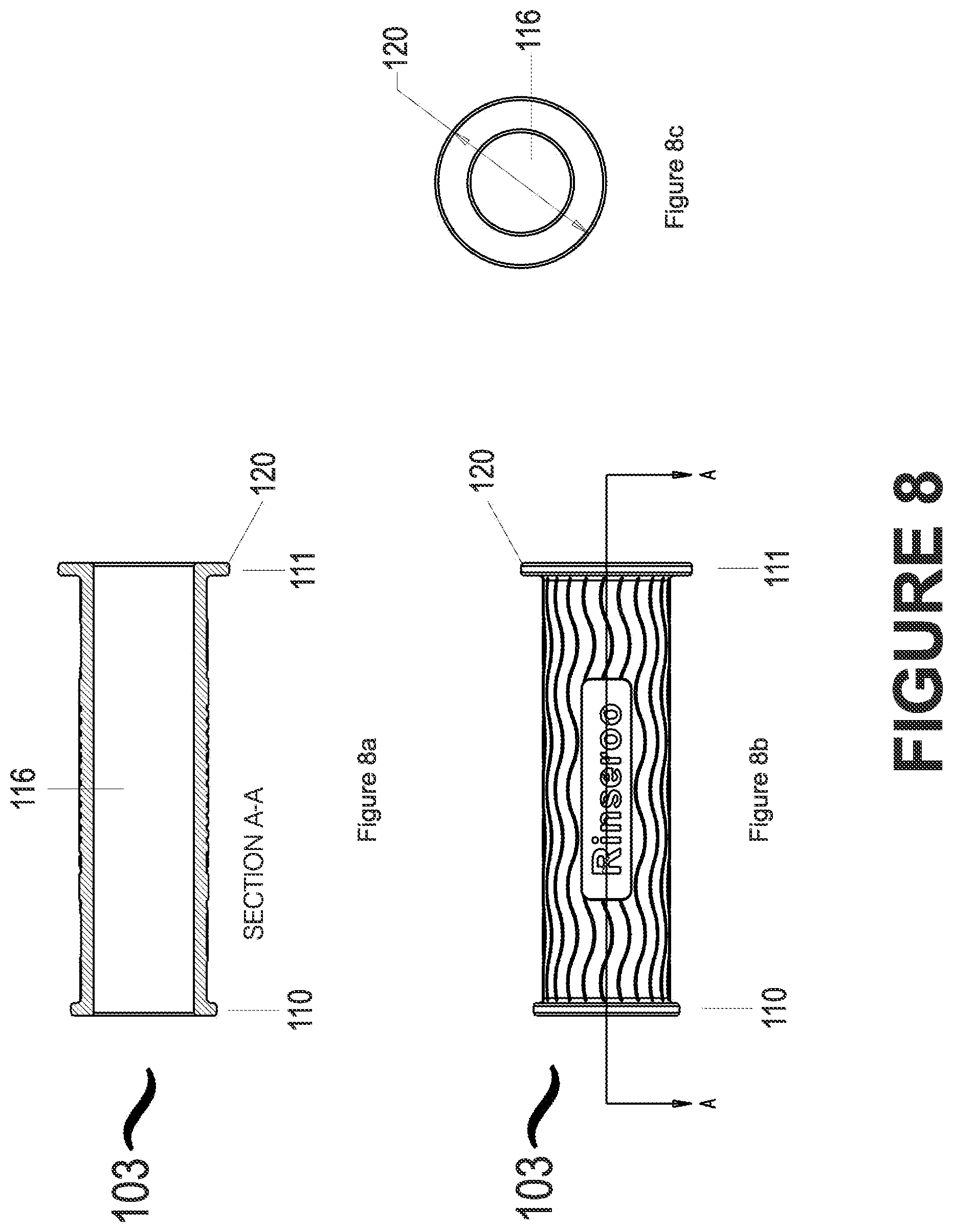 Patent US11774021 Figure 8 – Connector assembly and methods of use