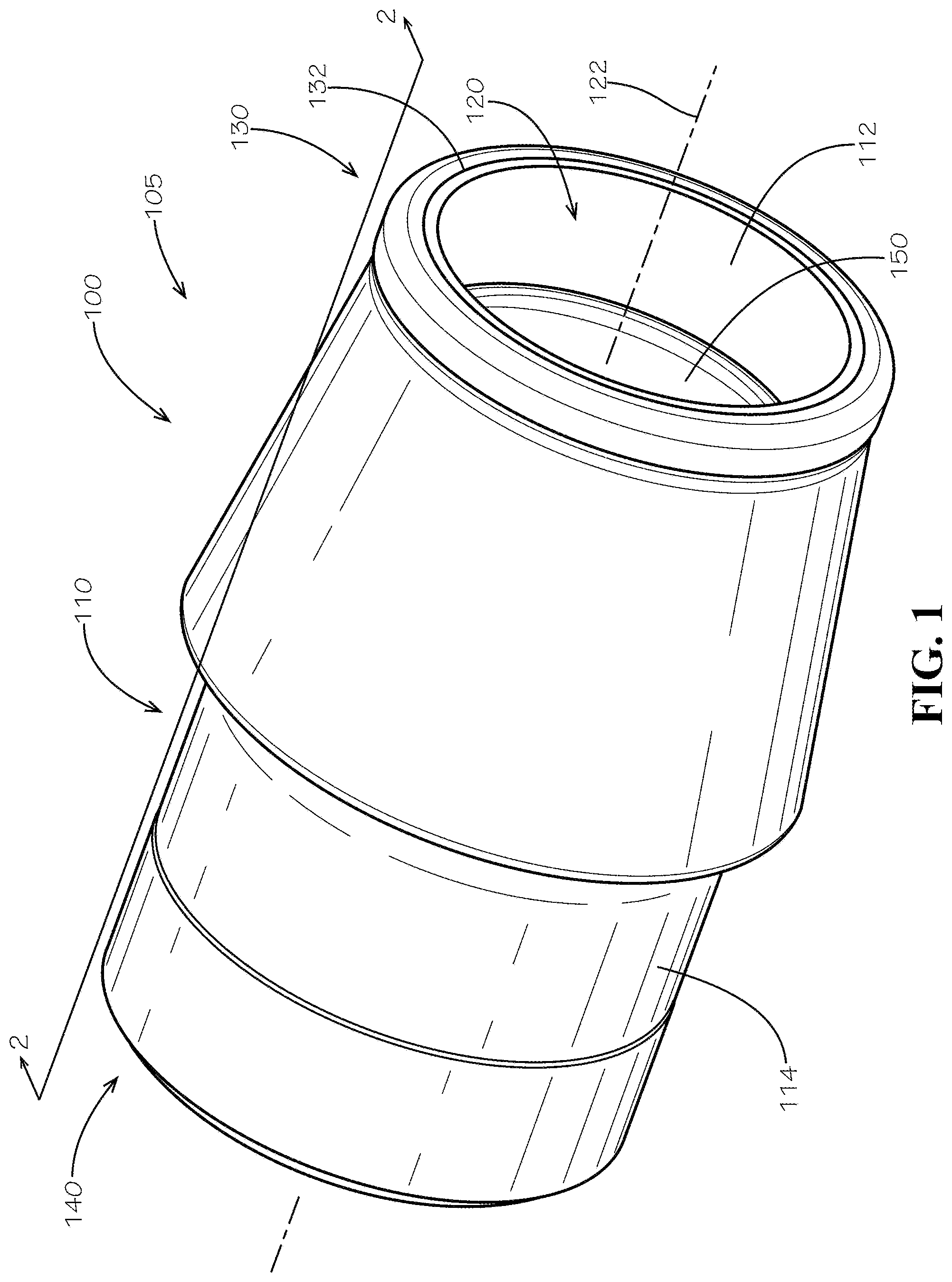 Patent US11774022 Figure 1 – Pipe fitting with grip ring