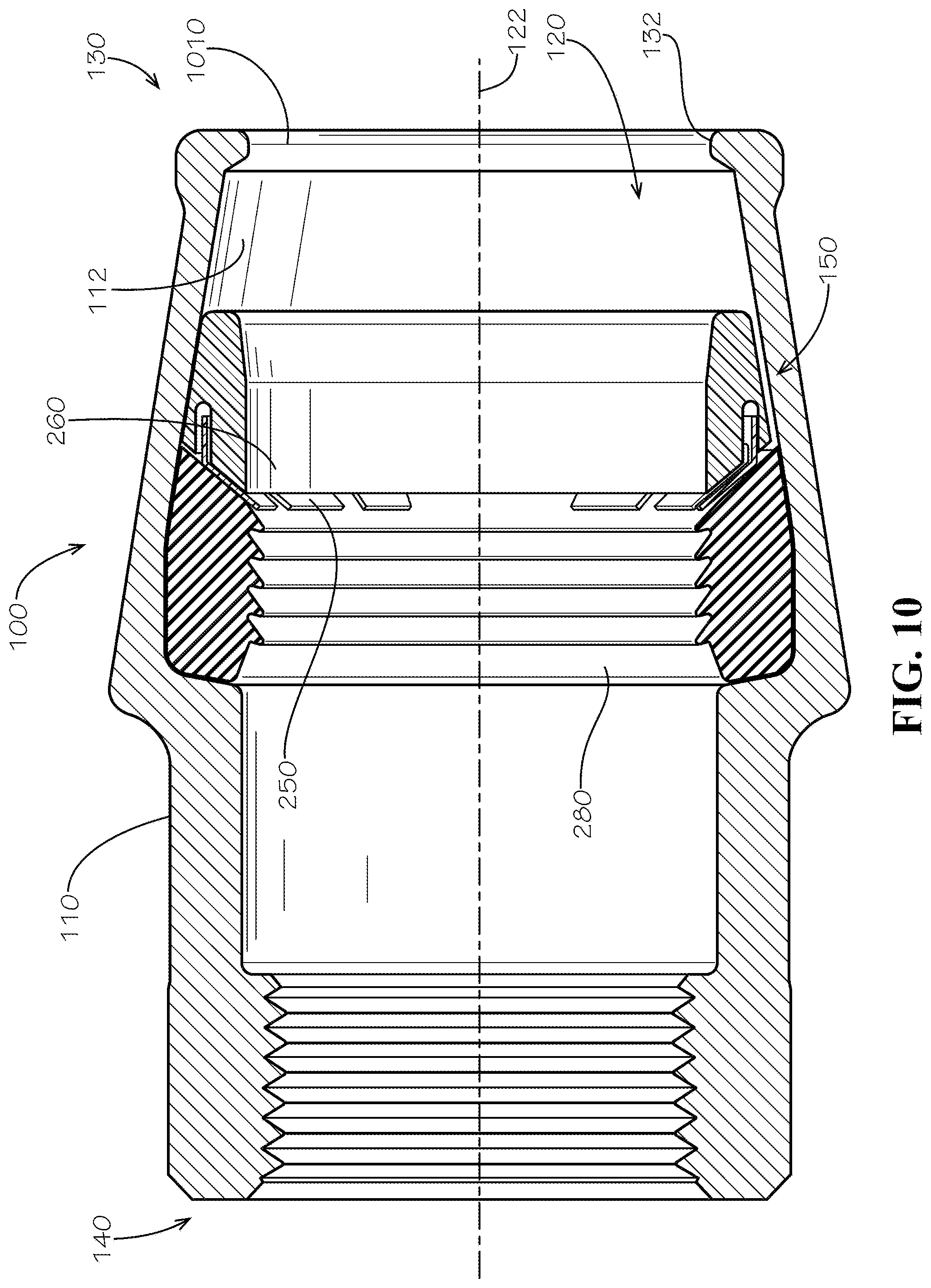 Patent US11774022 Figure 9 – Pipe fitting with grip ring