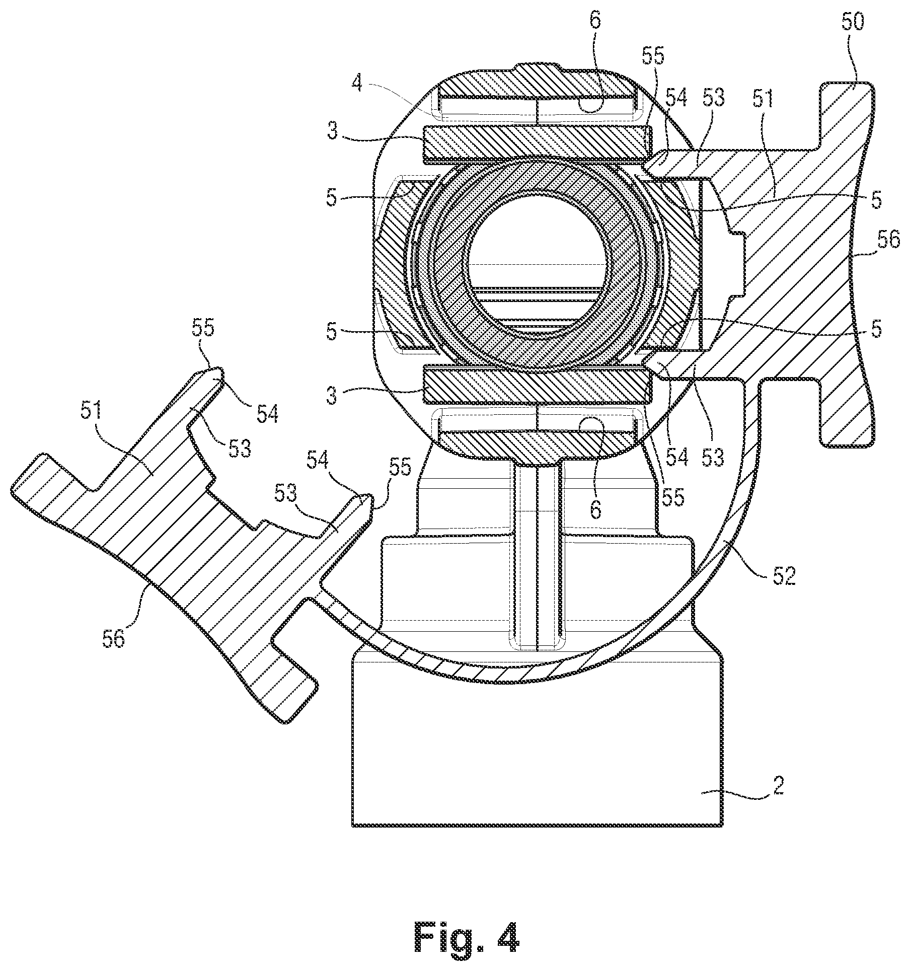 Patent US11774023 Figure 4 – Equipment for connecting fluid conveying pipes