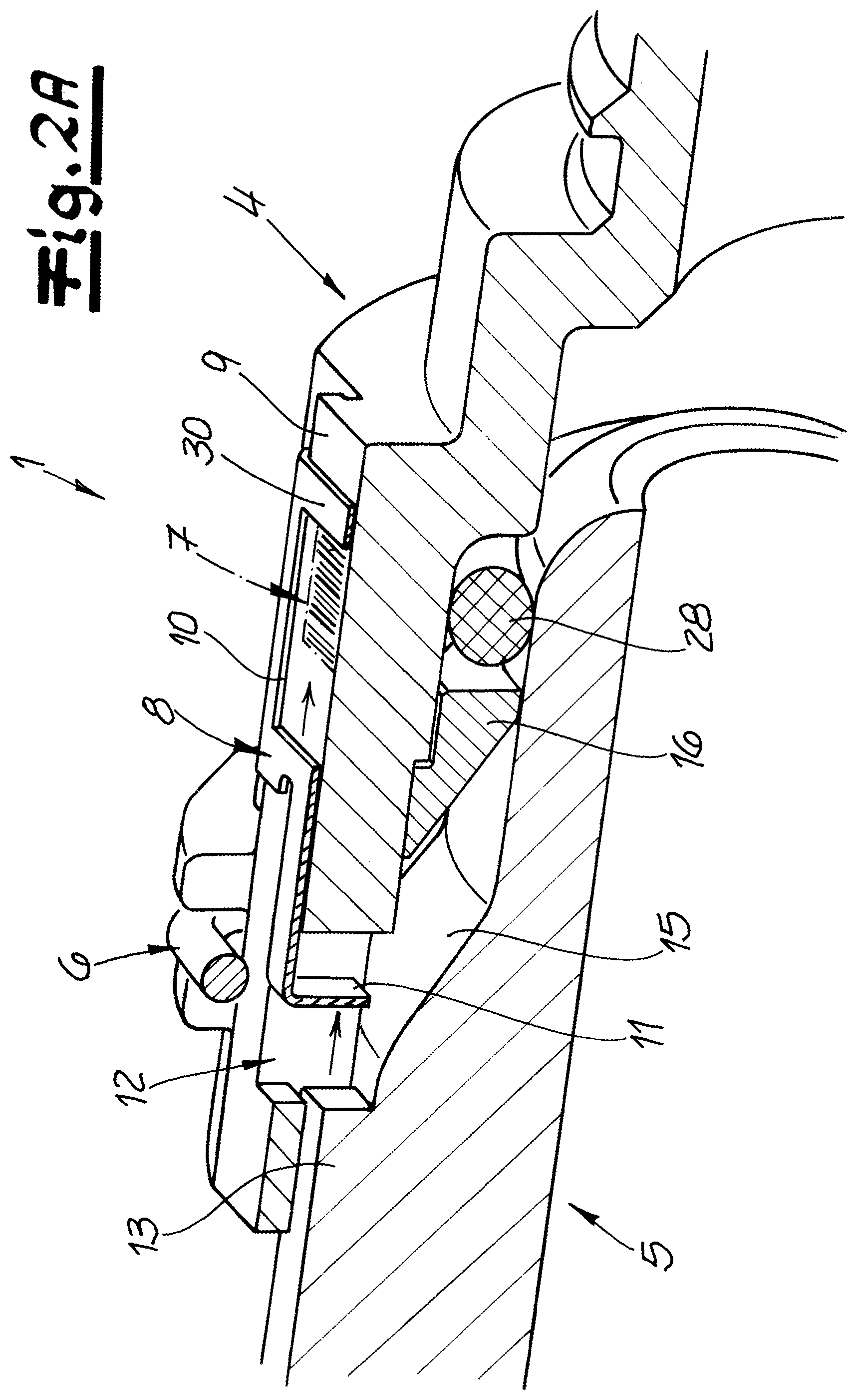 Patent US11774024 Figure 2 – Connector for connecting two fluid-conducting elements