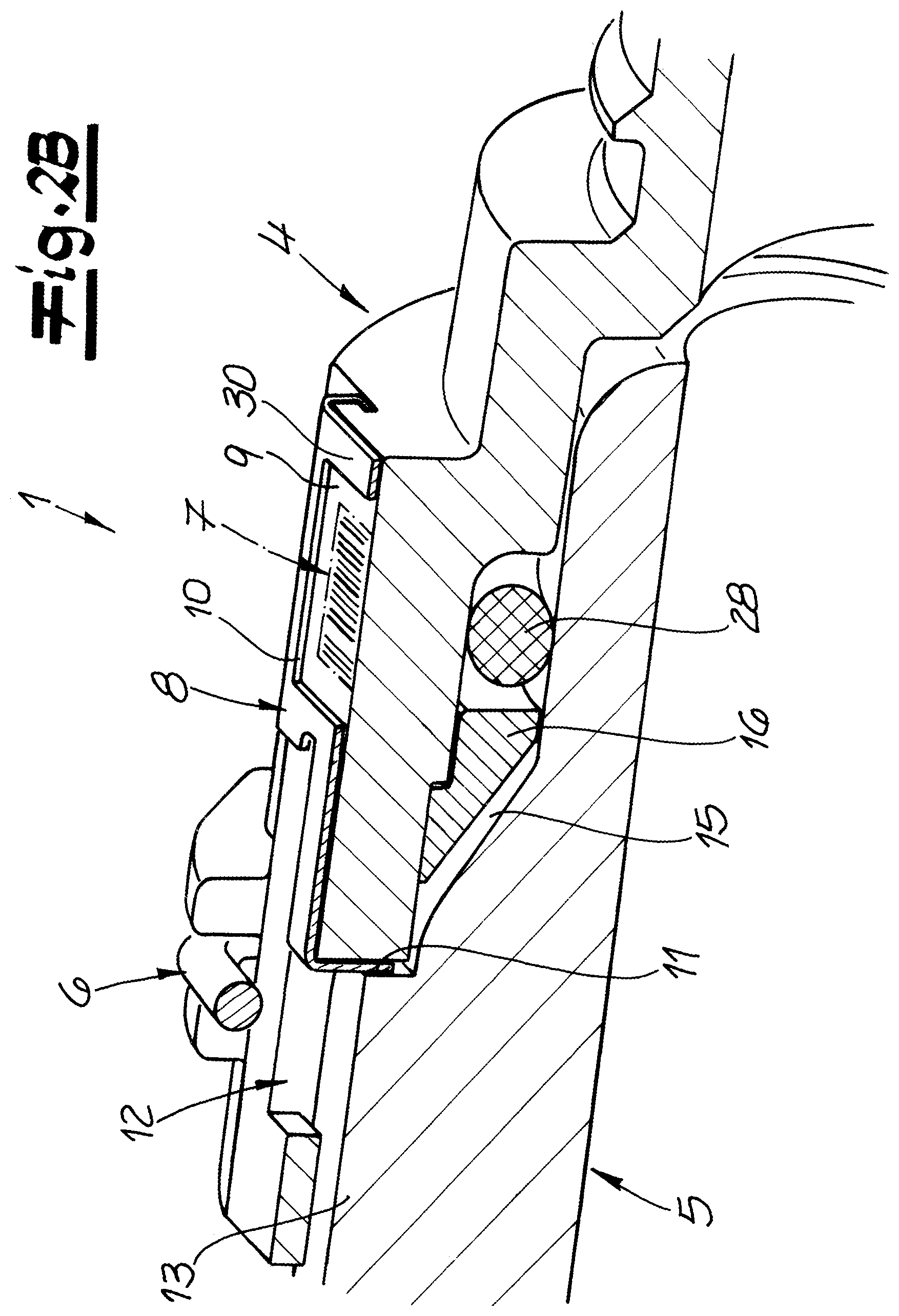 Patent US11774024 Figure 3 – Connector for connecting two fluid-conducting elements