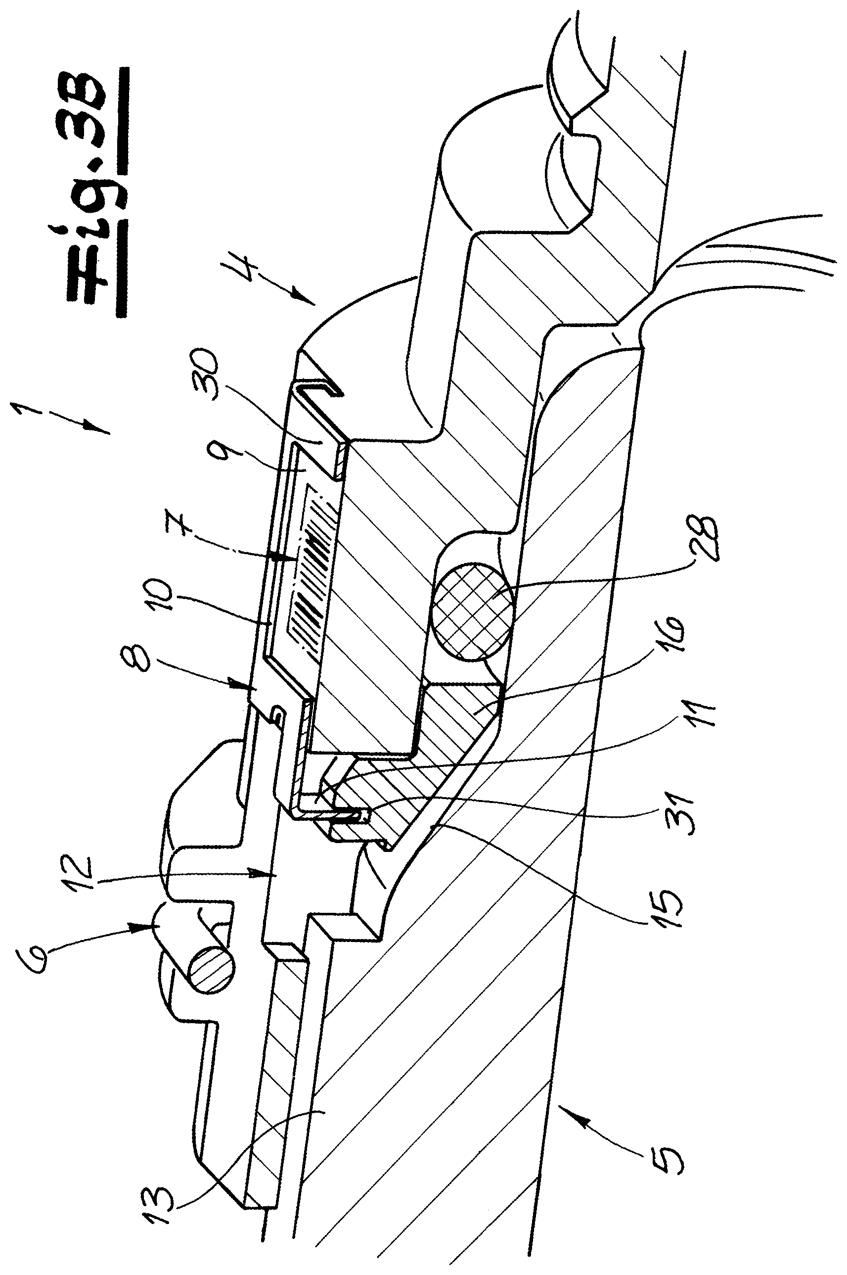 Patent US11774024 Figure 5 – Connector for connecting two fluid-conducting elements