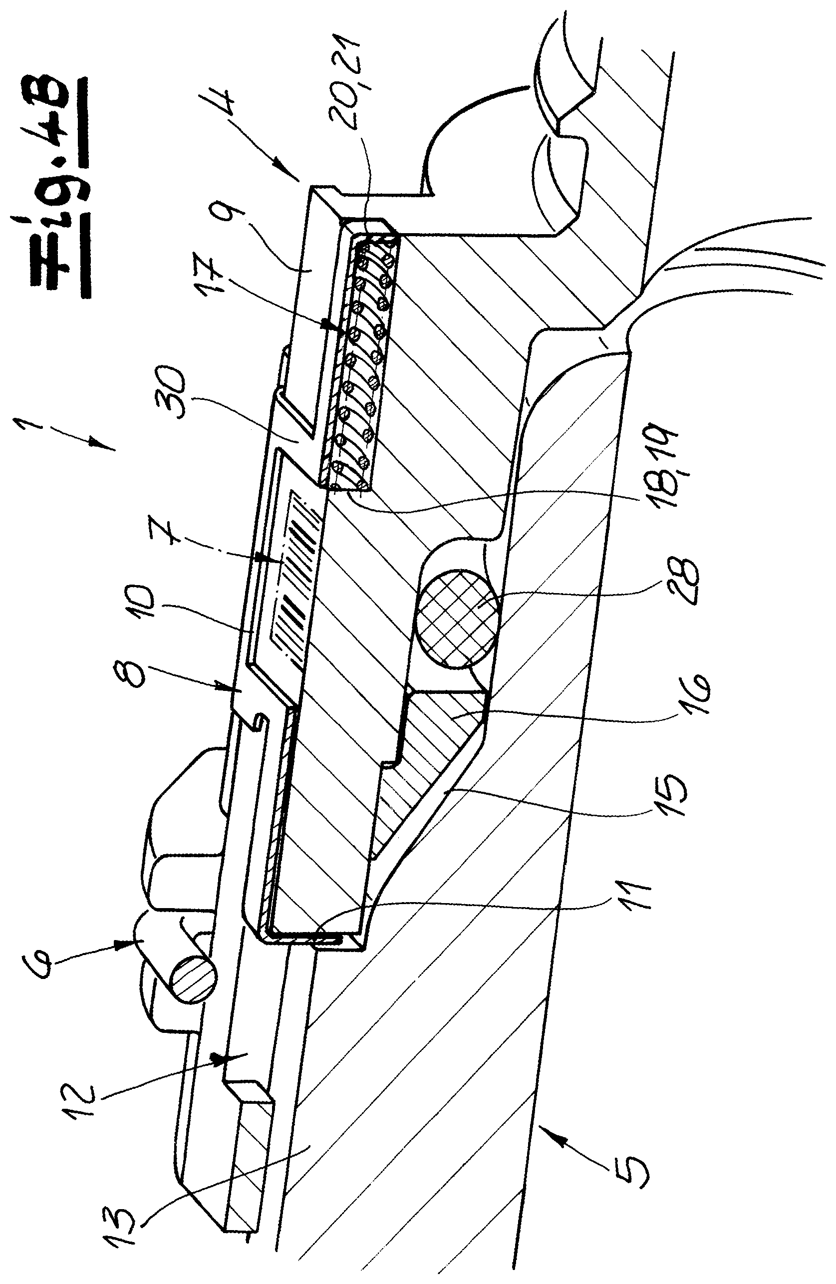 Patent US11774024 Figure 7 – Connector for connecting two fluid-conducting elements