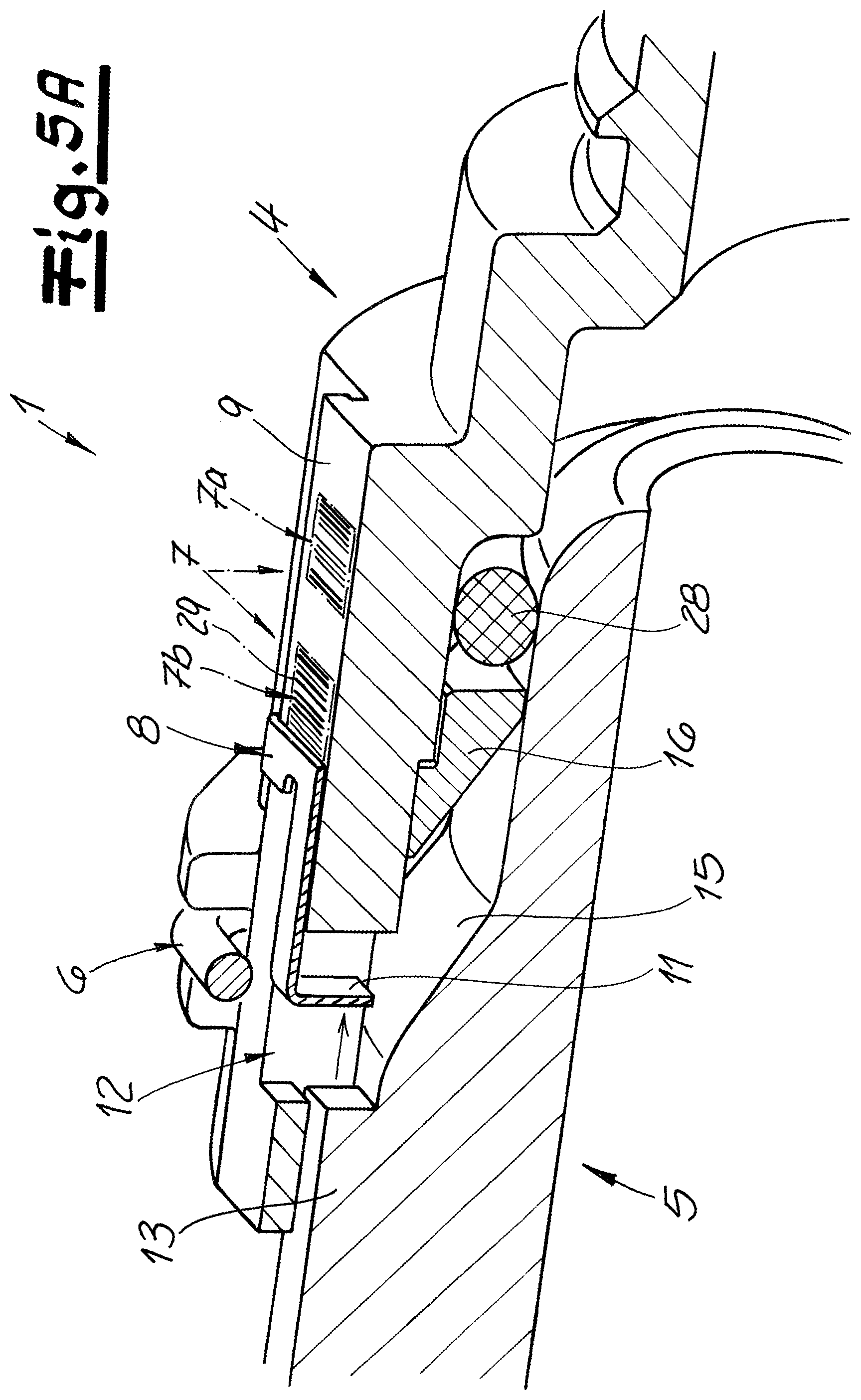 Patent US11774024 Figure 8 – Connector for connecting two fluid-conducting elements