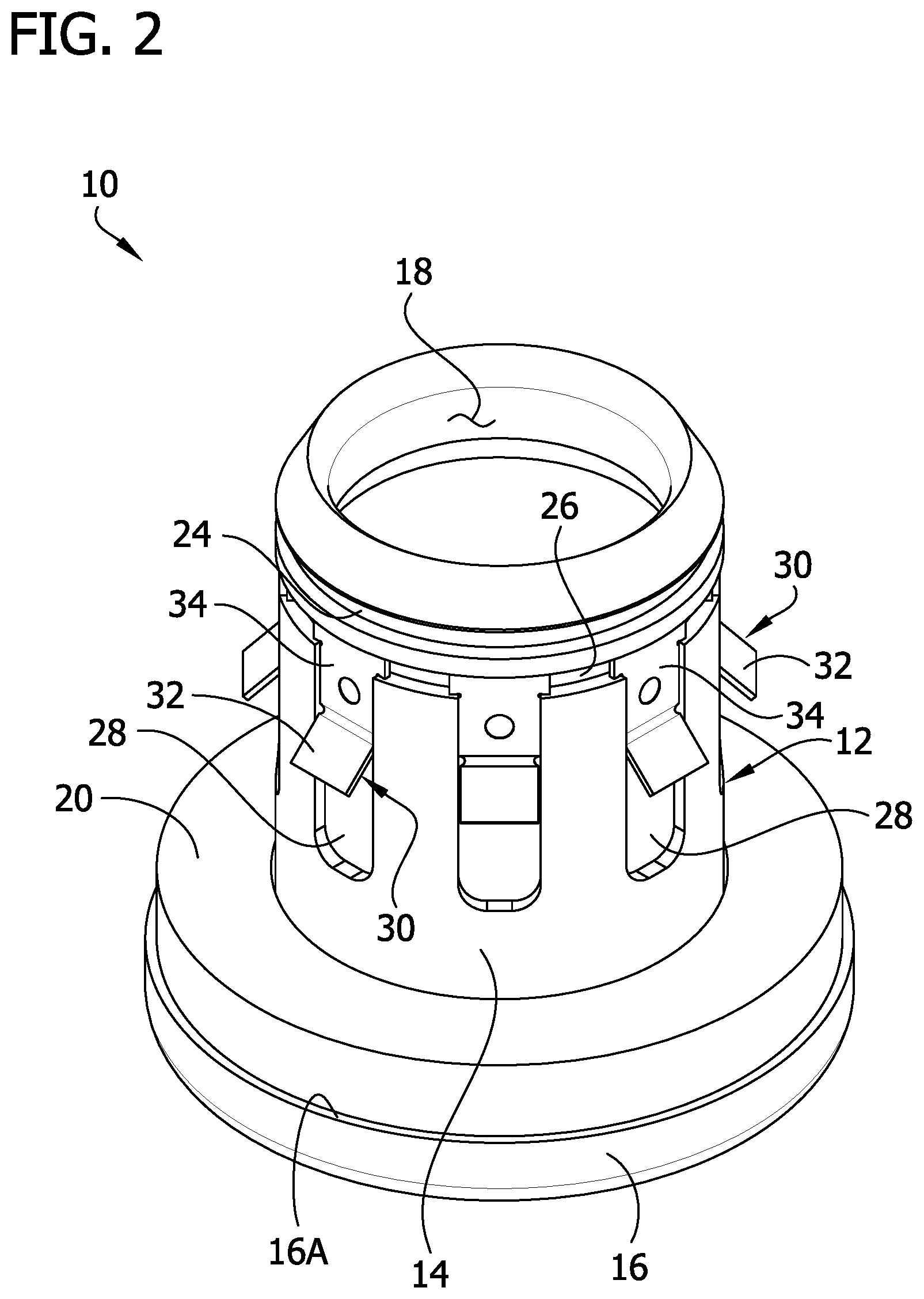 Patent US11774025 Figure 2 – Fitting for connecting a main pipe liner to a branch conduit