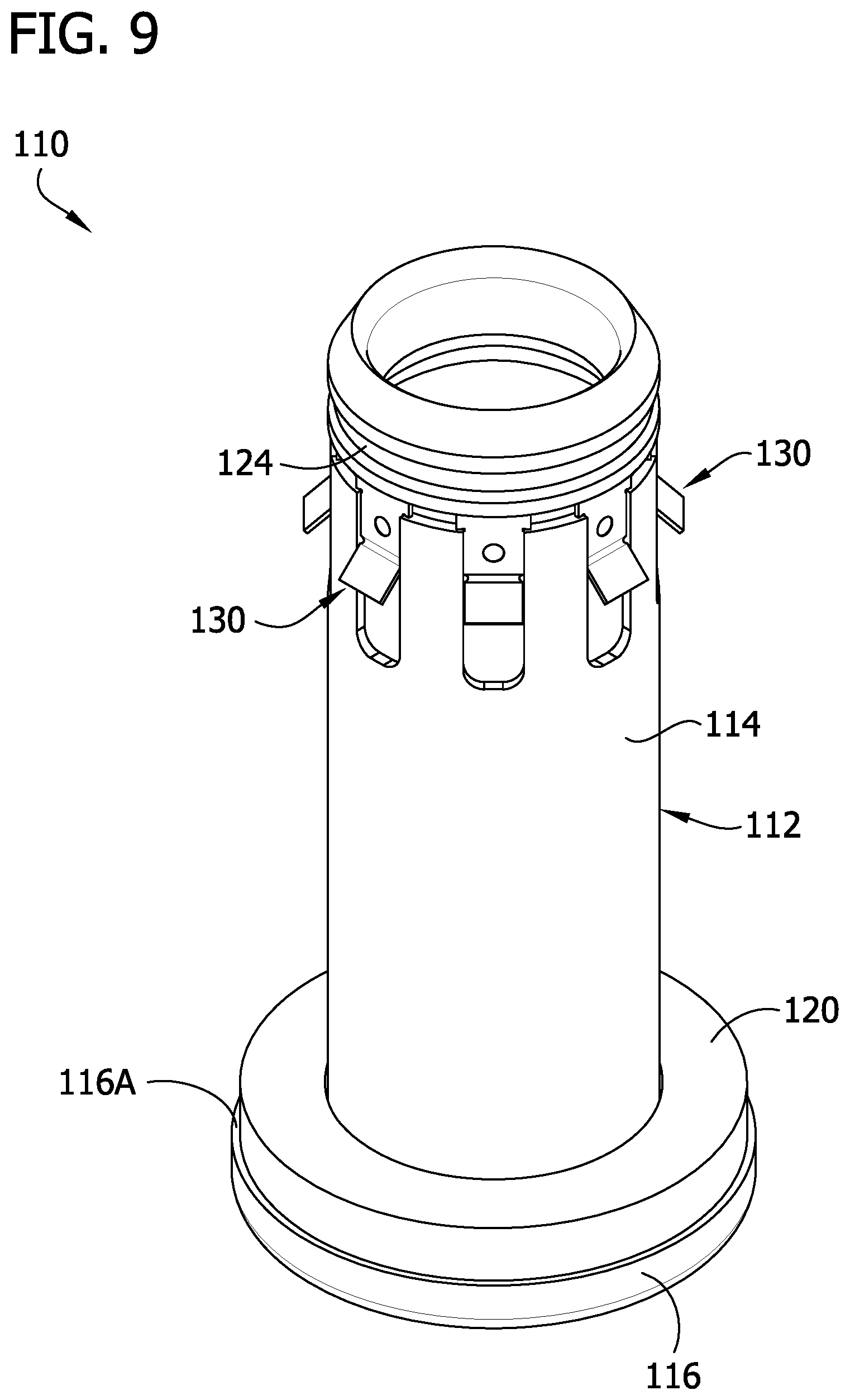 Patent US11774025 Figure 8 – Fitting for connecting a main pipe liner to a branch conduit