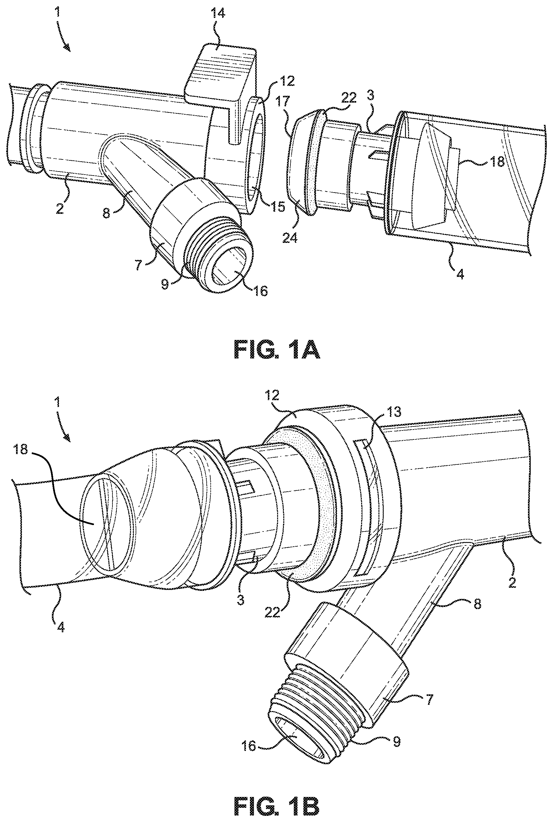Patent US11774026 Figure 1 – Tube connection kit