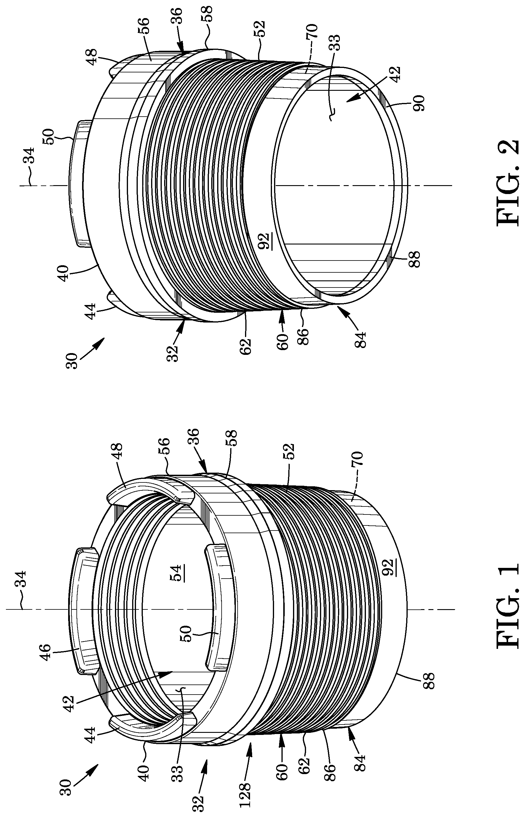 Patent US11774029 Figure 1 – Open-ended pipe thread protector with seal thereon and seal therefor