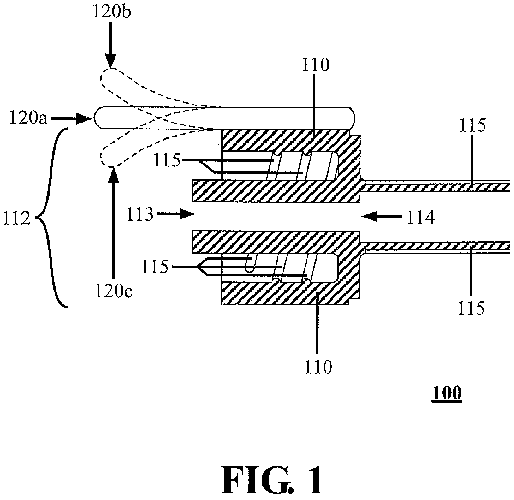 Patent US11774030 Figure 1 – Tubing connector for decreased contamination