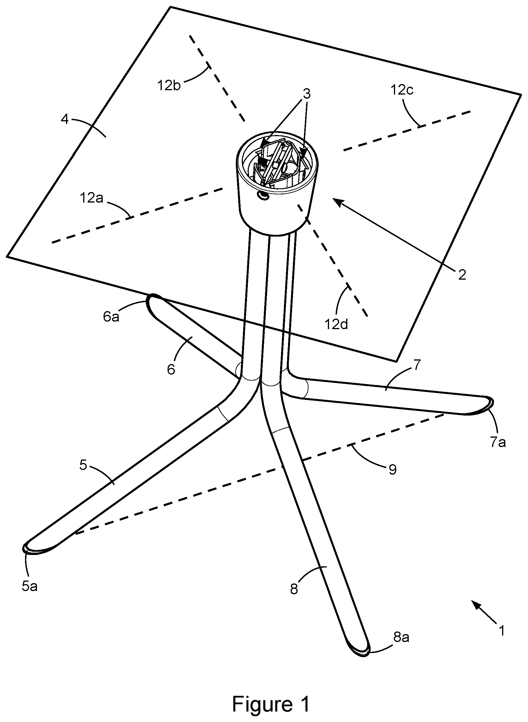 Patent US11774031 Figure 1 – Stabilization of objects